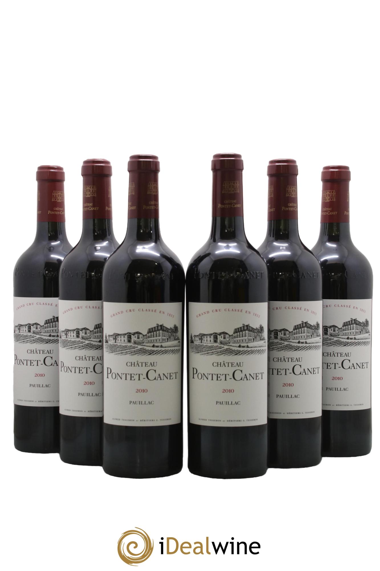 Château Pontet Canet 5ème Grand Cru Classé 2010 - Lotto di 6 bottiglie - 0
