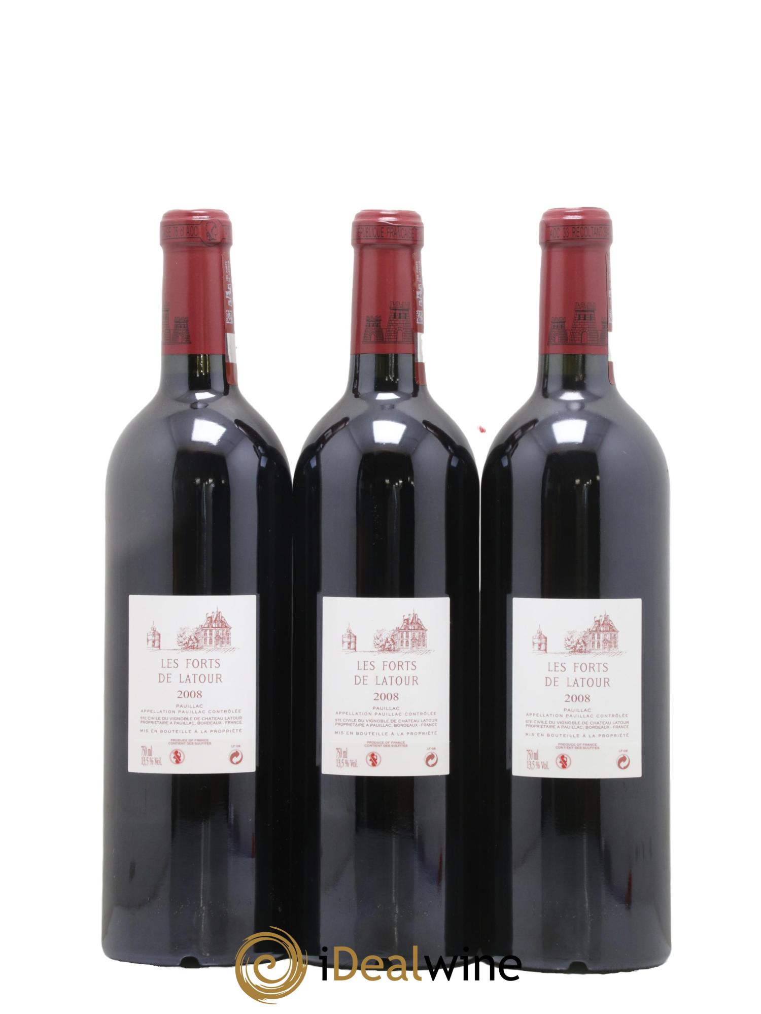 Les Forts de Latour Second Vin  2008 - Posten von 12 Flaschen - 2