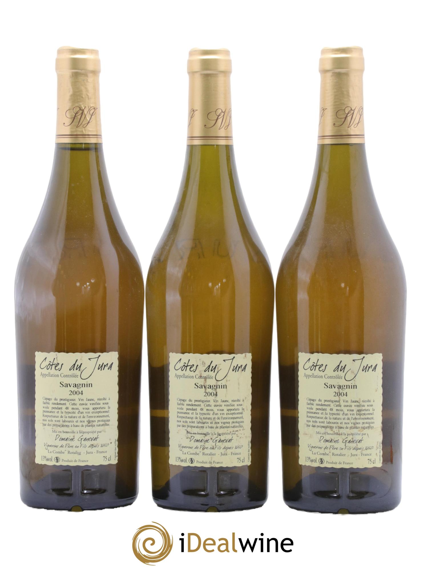 Côtes du Jura Cuvée Prestige Jean-François Ganevat (Domaine) 2004 - Lot de 3 bouteilles - 1