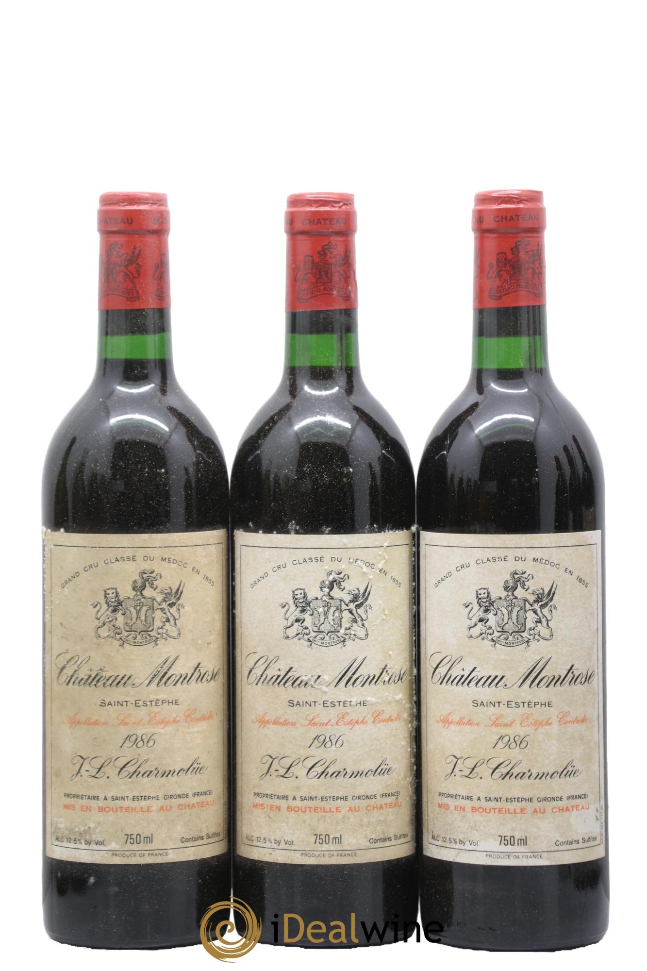 Château Montrose 2ème Grand Cru Classé 1986 - Lot de 12 bouteilles - 3