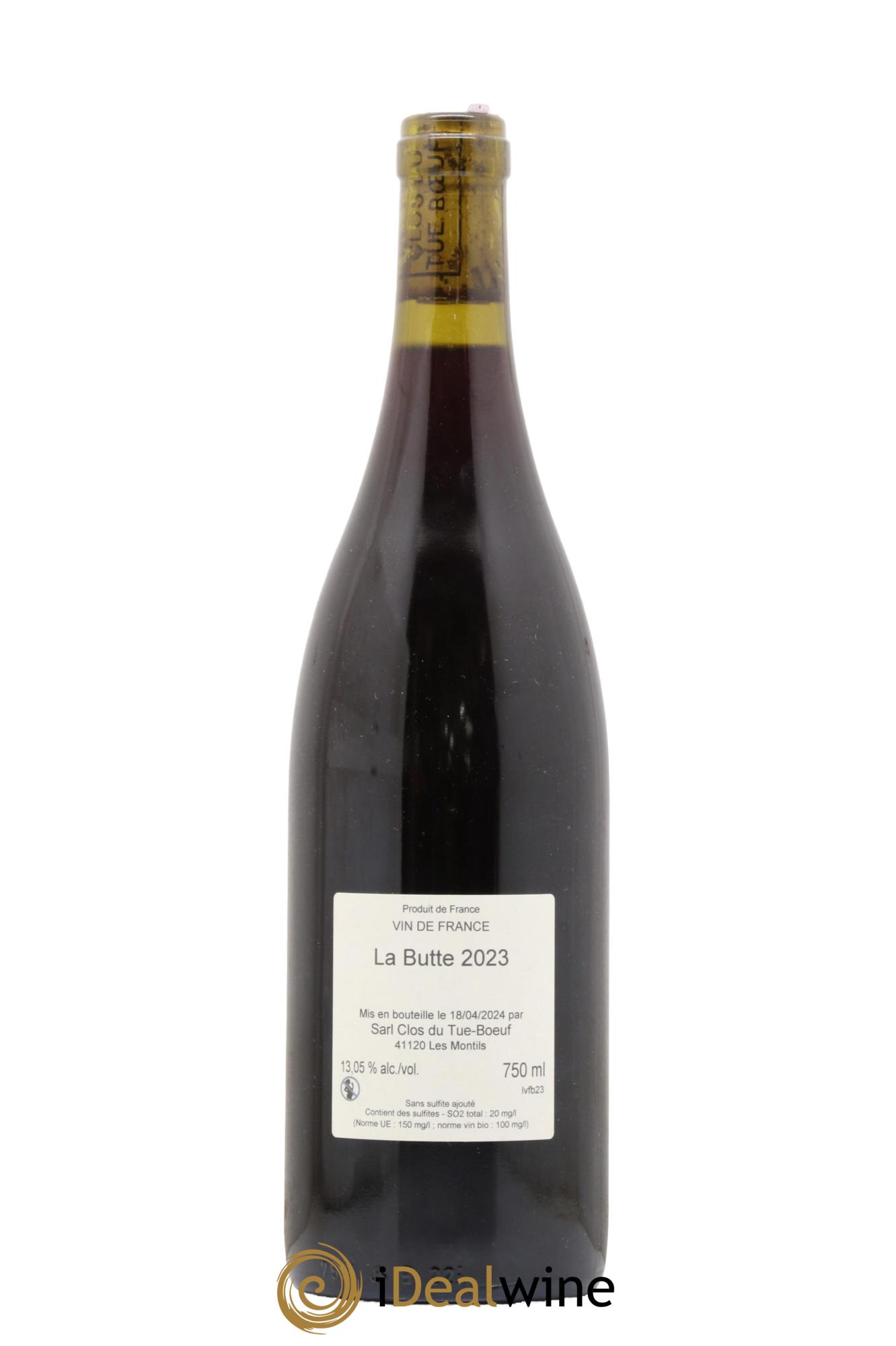 Vin de France La Butte Clos Tue Boeuf 2023 - Lot de 1 bouteille - 1