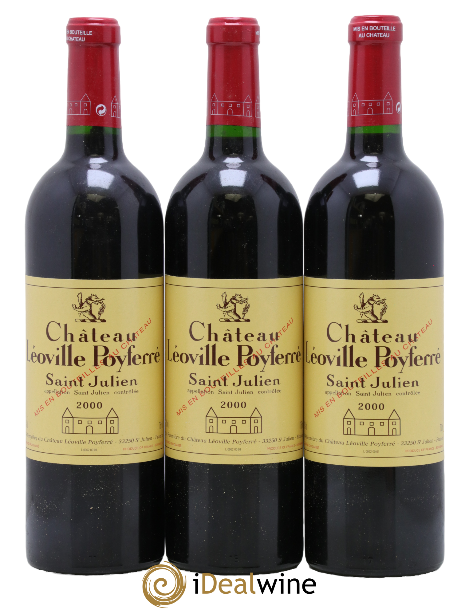 Château Léoville Poyferré 2ème Grand Cru Classé 2000 - Lotto di 12 bottiglie - 2