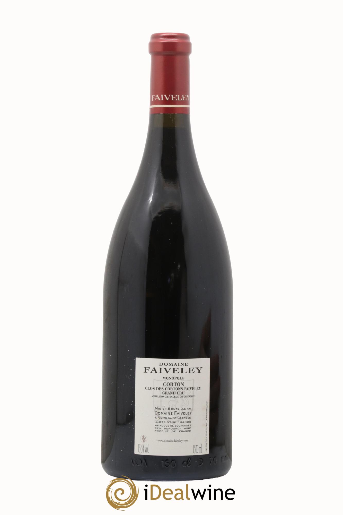 Corton Grand Cru Clos des Cortons Faiveley (dégustation au domaine incluse) 2018 - Lot de 1 magnum - 1