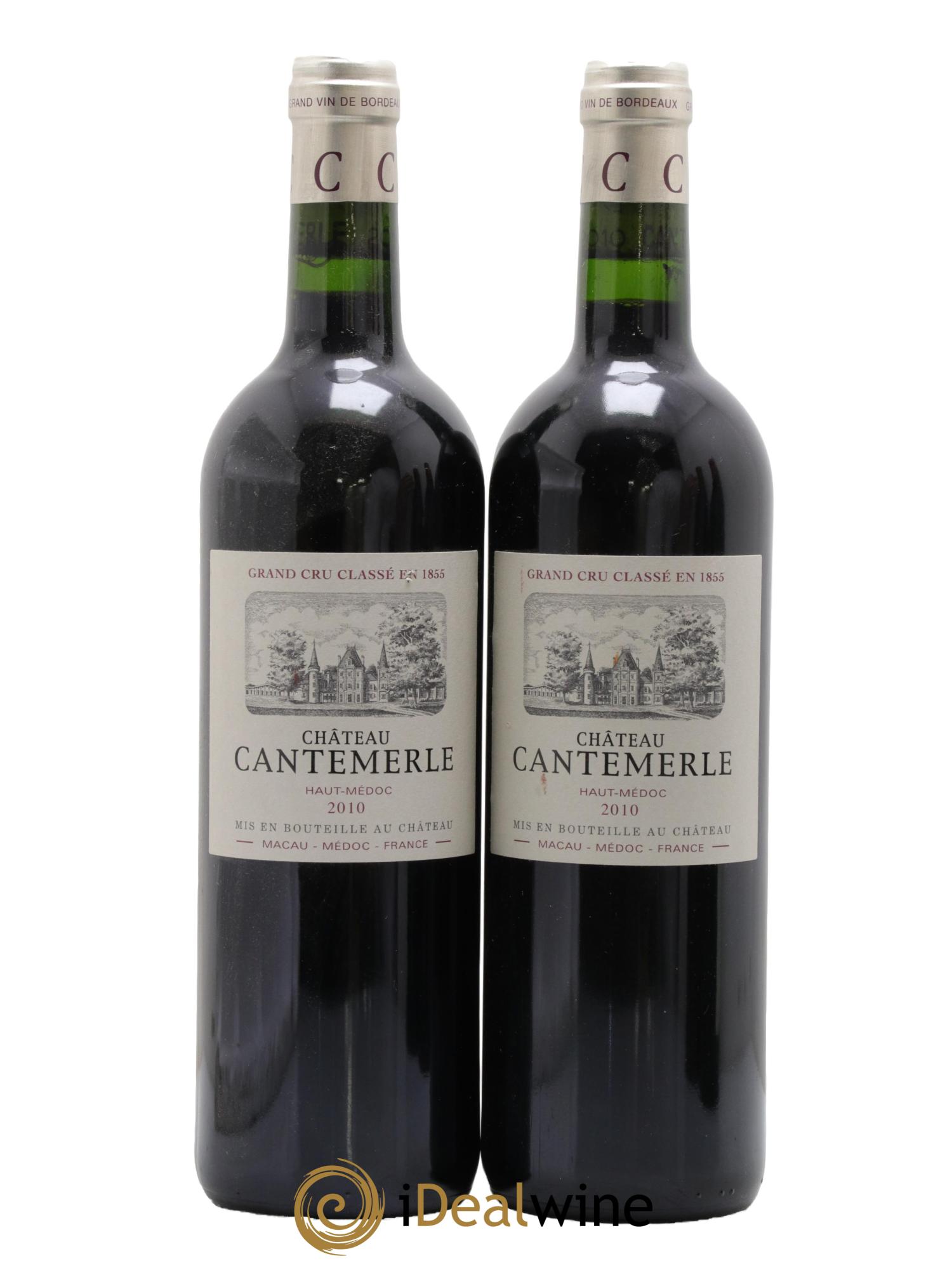 Château Cantemerle 5ème Grand Cru Classé 2010 - Lot de 2 bouteilles - 0