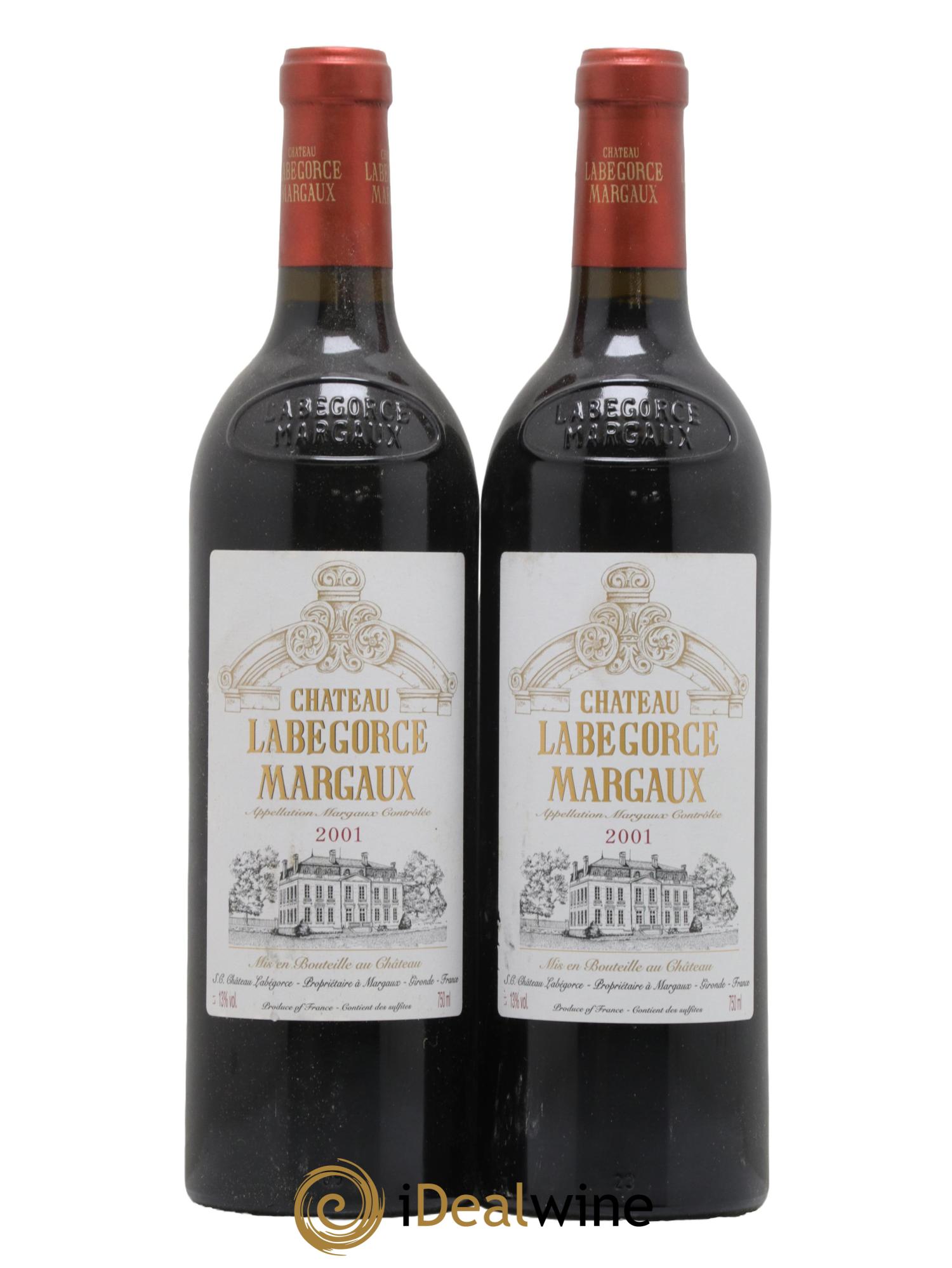 Château Labegorce Cru Bourgeois 2001 - Lot de 2 bouteilles - 0