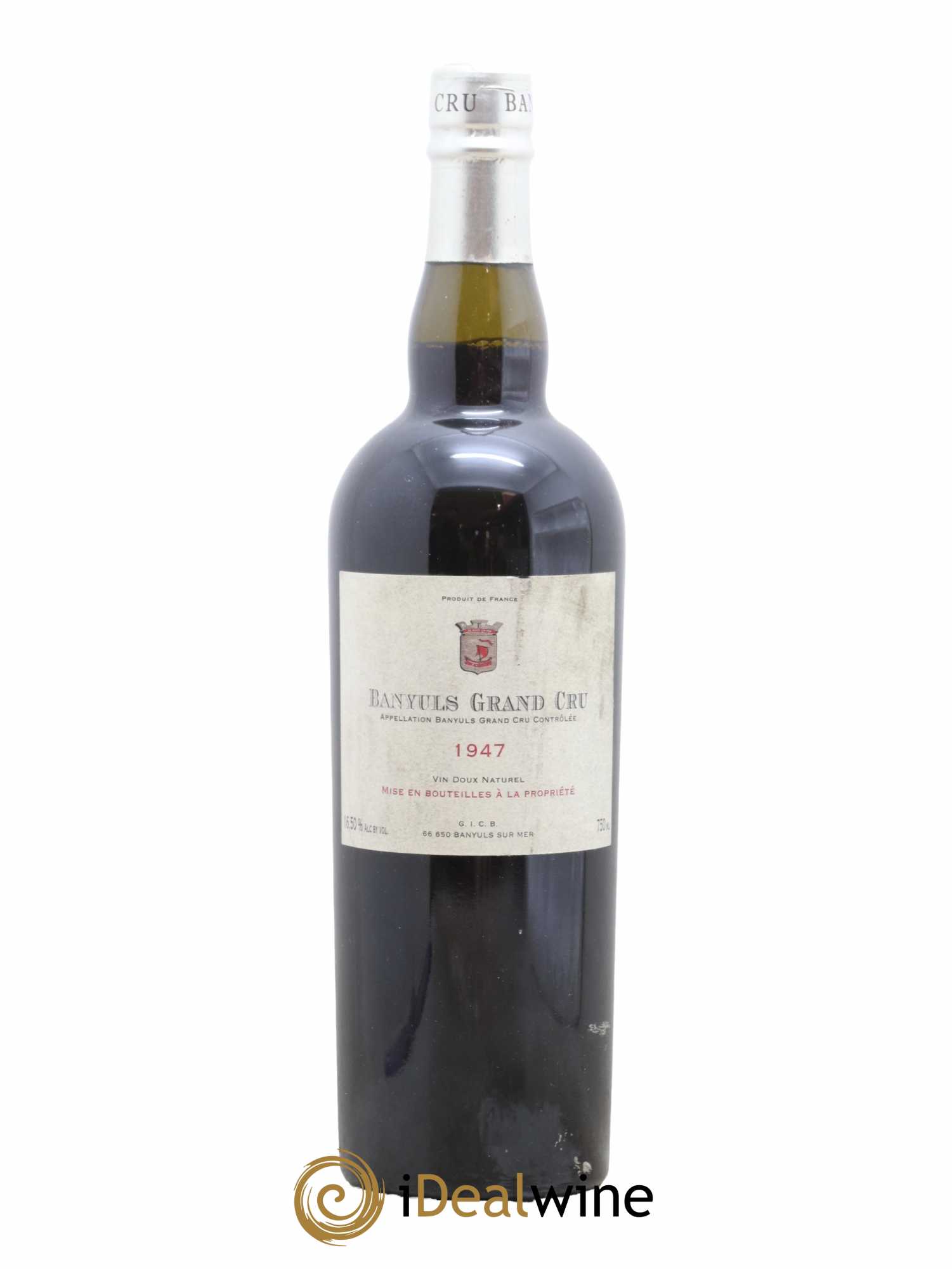 Banyuls Grand Cru Groupement Interproducteurs Collioure et Banyuls 1947 - Lot de 1 bouteille - 0