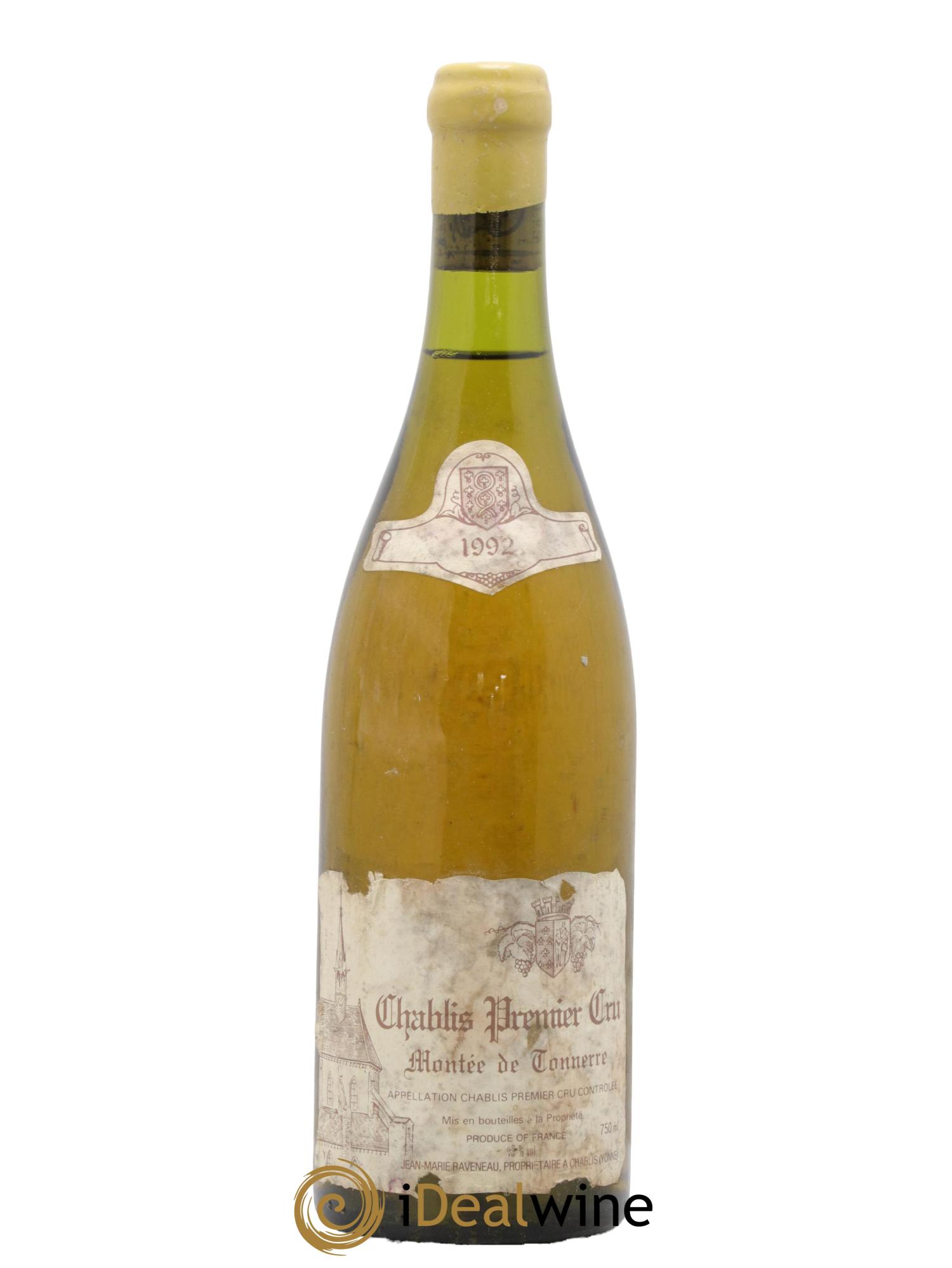 Chablis 1er Cru Montée de Tonnerre Raveneau (Domaine) 1992 - Lot of 1 bottle - 0