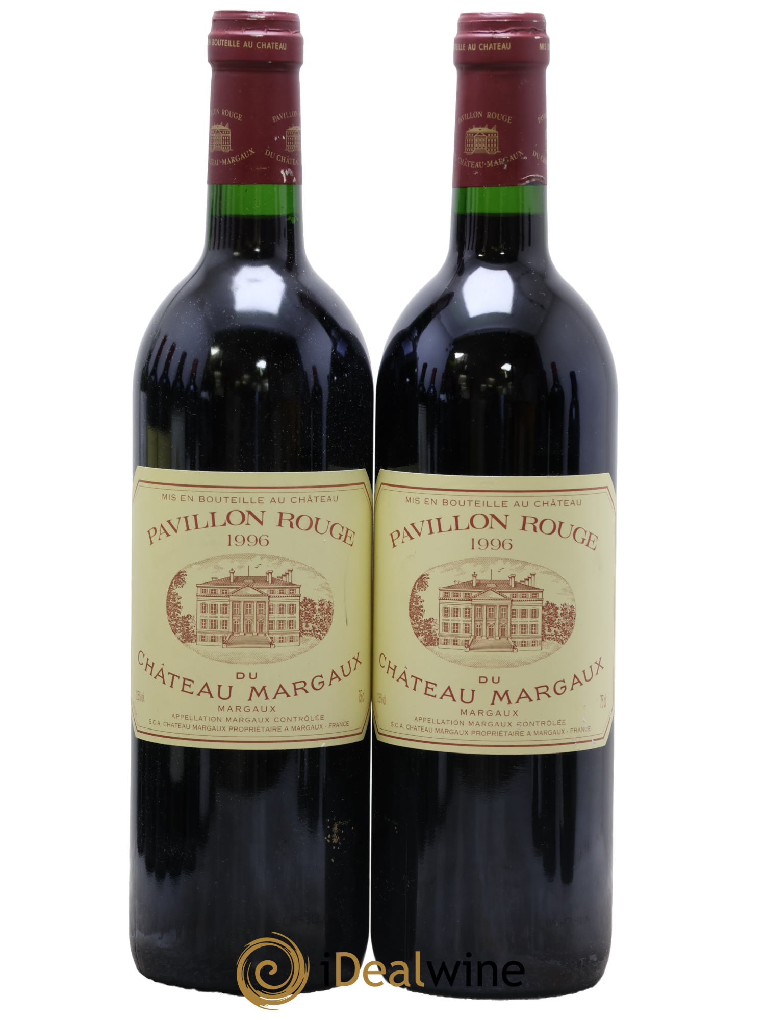 Pavillon Rouge du Château Margaux Second Vin 1996 - Lot de 2 bouteilles - 0