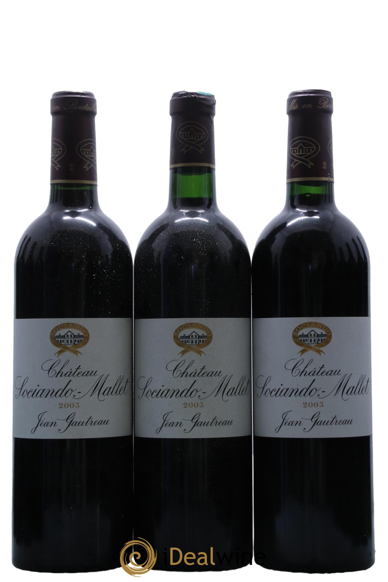 Château Sociando Mallet 2003 - Lot de 12 bouteilles - 1