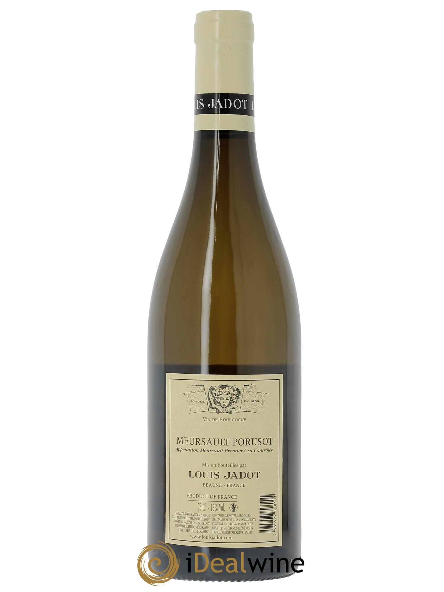 Meursault 1er Cru Le Porusot Domaine Louis Jadot  2022 - Lotto di 1 bottiglia - 1