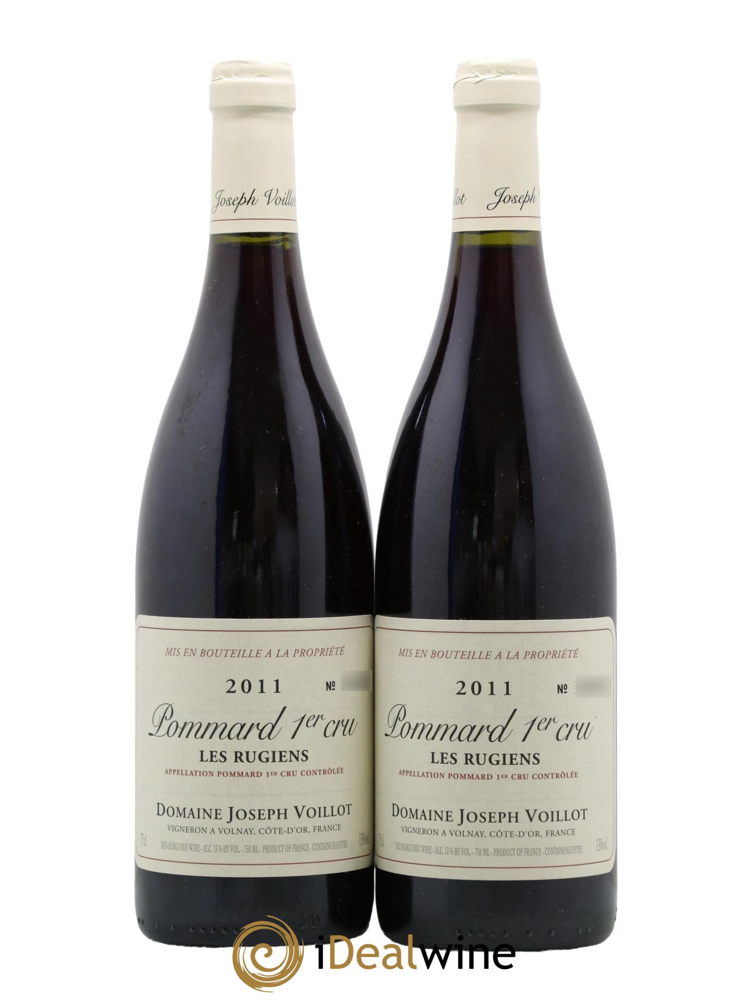 Pommard 1er Cru Les Rugiens Joseph Voillot (Domaine) 2011 - Lot de 2 bouteilles - 0