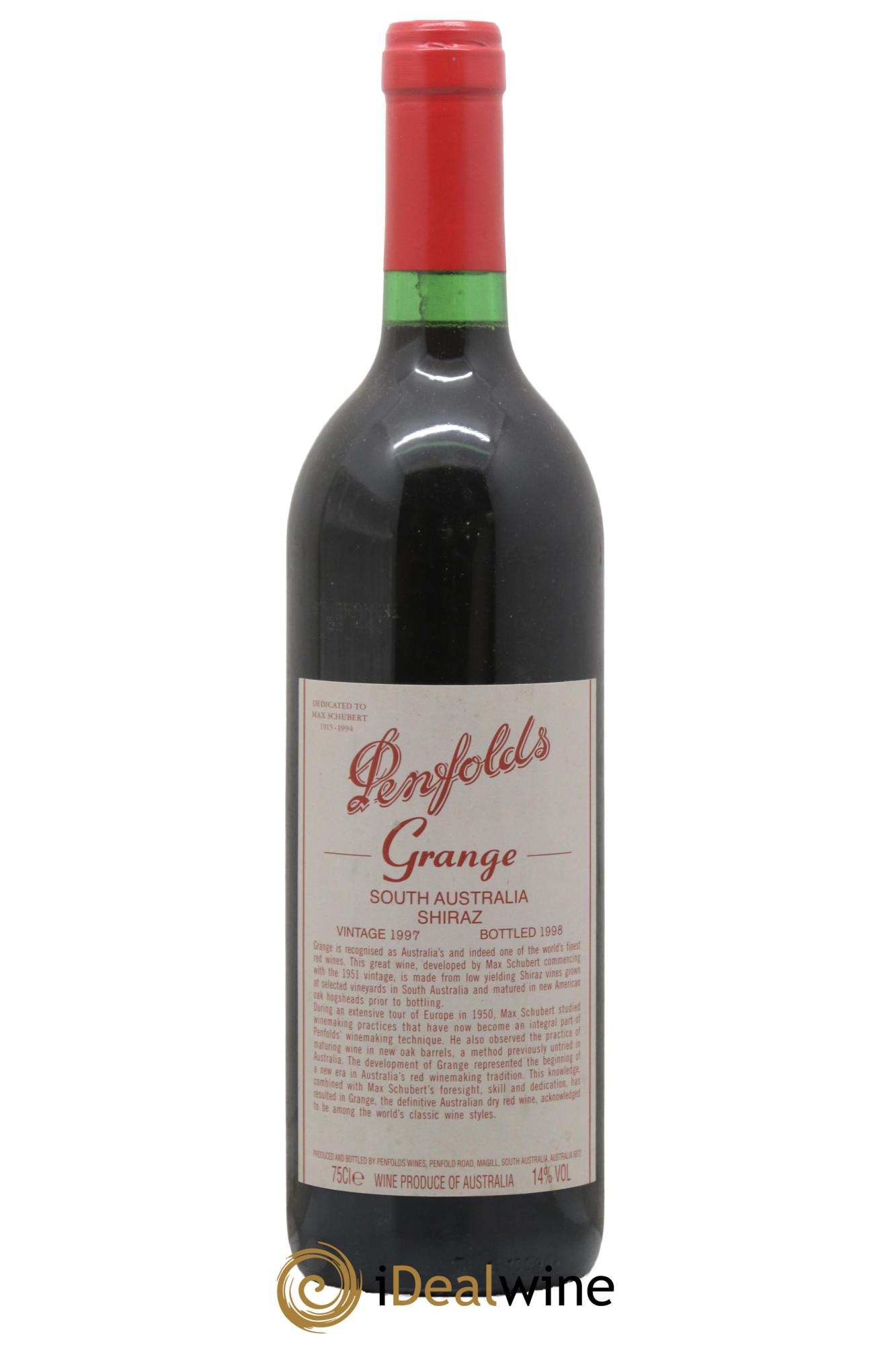 South Australia Penfolds Wines Grange 1997 - Lot de 1 bouteille - 0