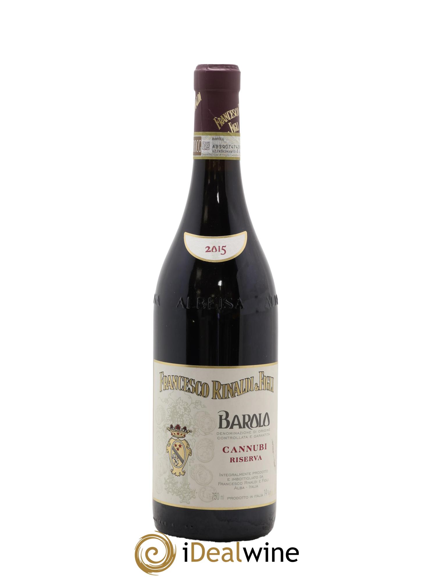 Barolo DOCG Riserva Cannubi Fransesco Rinaldi 2015 - Lotto di 1 bottiglia - 0