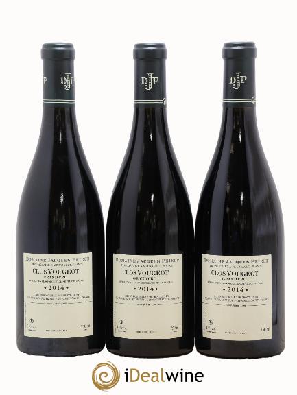Clos de Vougeot Grand Cru Jacques Prieur (Domaine) 2014 - Lot of 3 bottles - 1