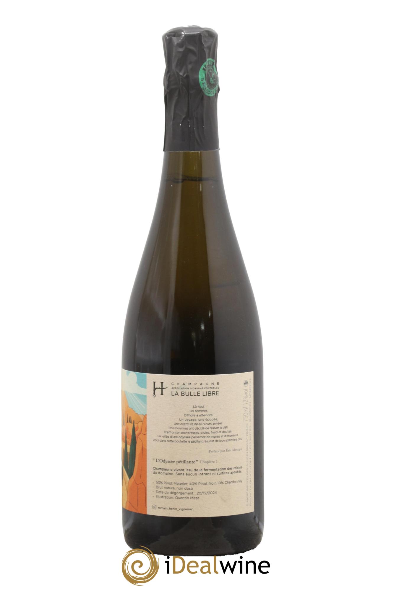 L'Odyssée Pétillante Chapitre 1 Romain Henin - Lot of 1 bottle - 1