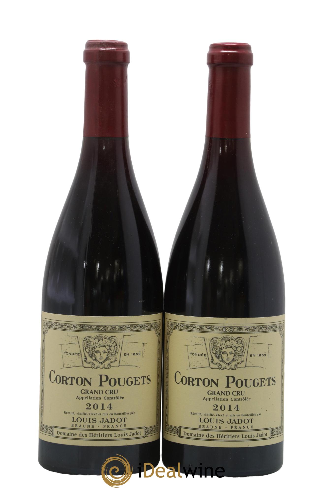 Corton-Pougets Grand Cru Héritiers Louis Jadot (Domaine des) - Louis Jadot 2014 - Lot of 2 bottles - 0