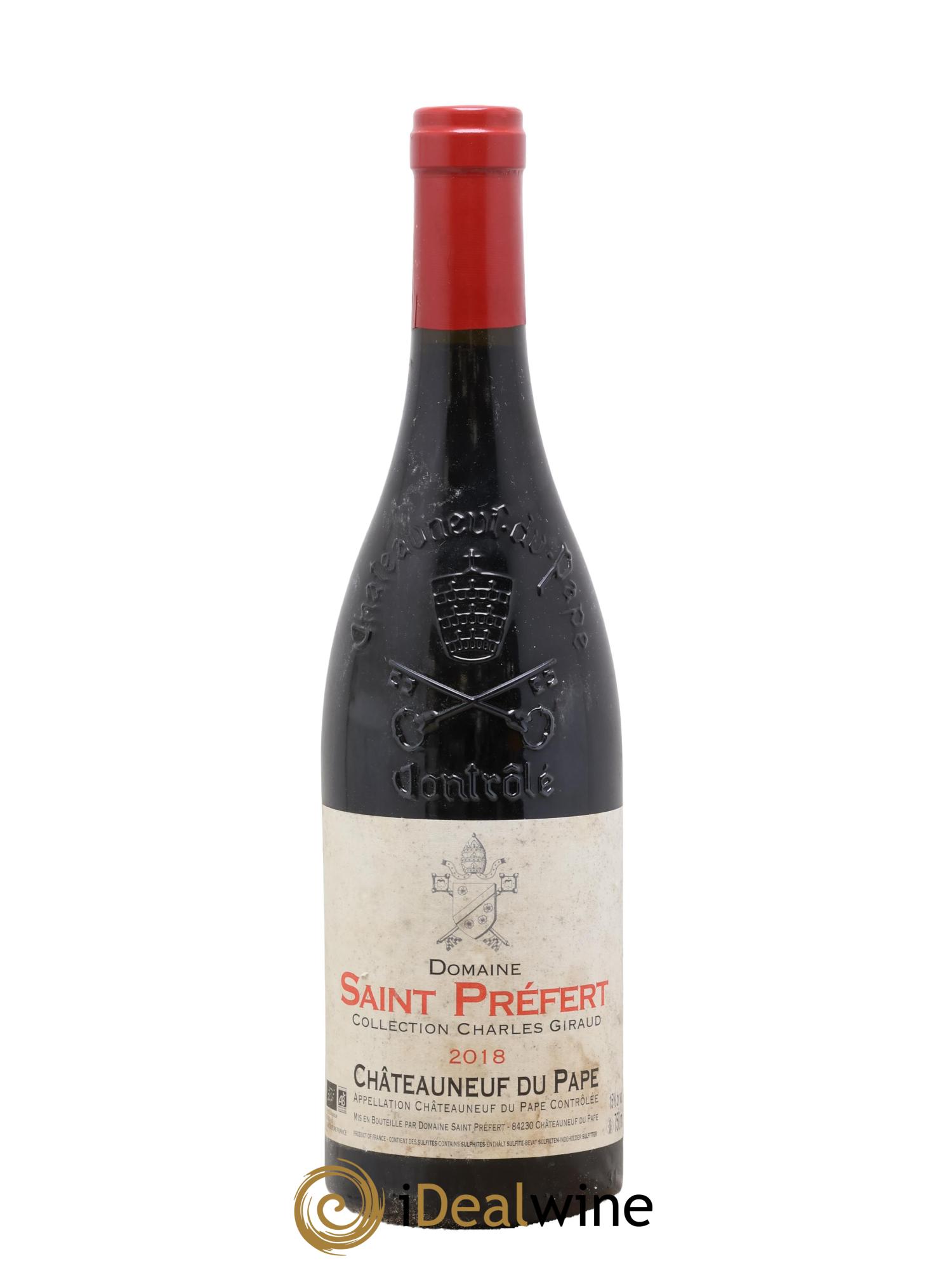 Châteauneuf-du-Pape Collection Charles Giraud Domaine Saint-Préfert 2018 - Lot de 1 bouteille - 0