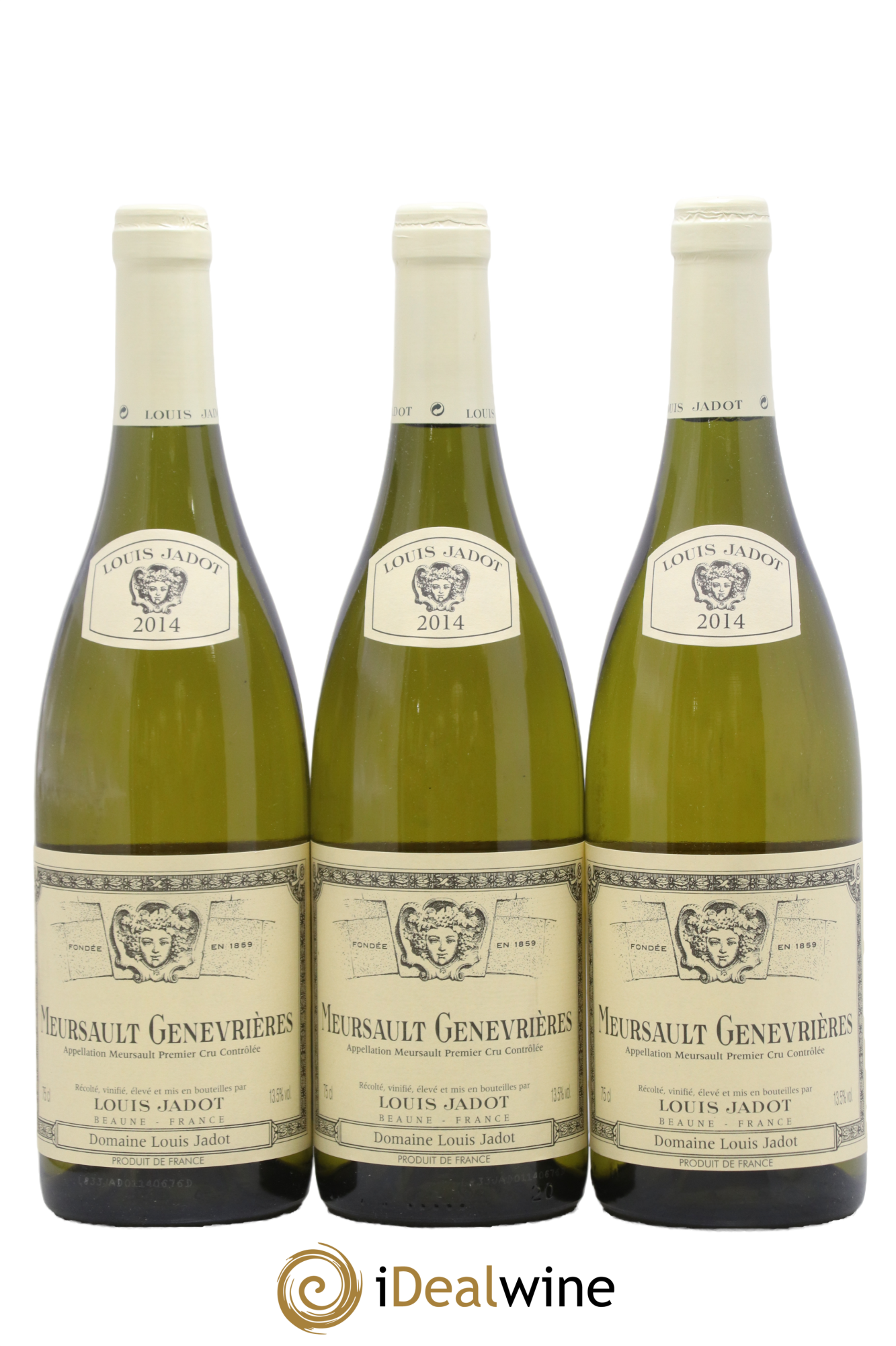 Meursault 1er Cru Les Genevrières Domaine Louis Jadot 2014 - Lot of 3 bottles - 0