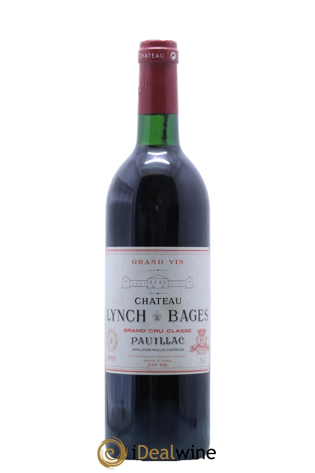 Château Lynch Bages 5ème Grand Cru Classé 1993 - Lot de 1 bouteille - 0