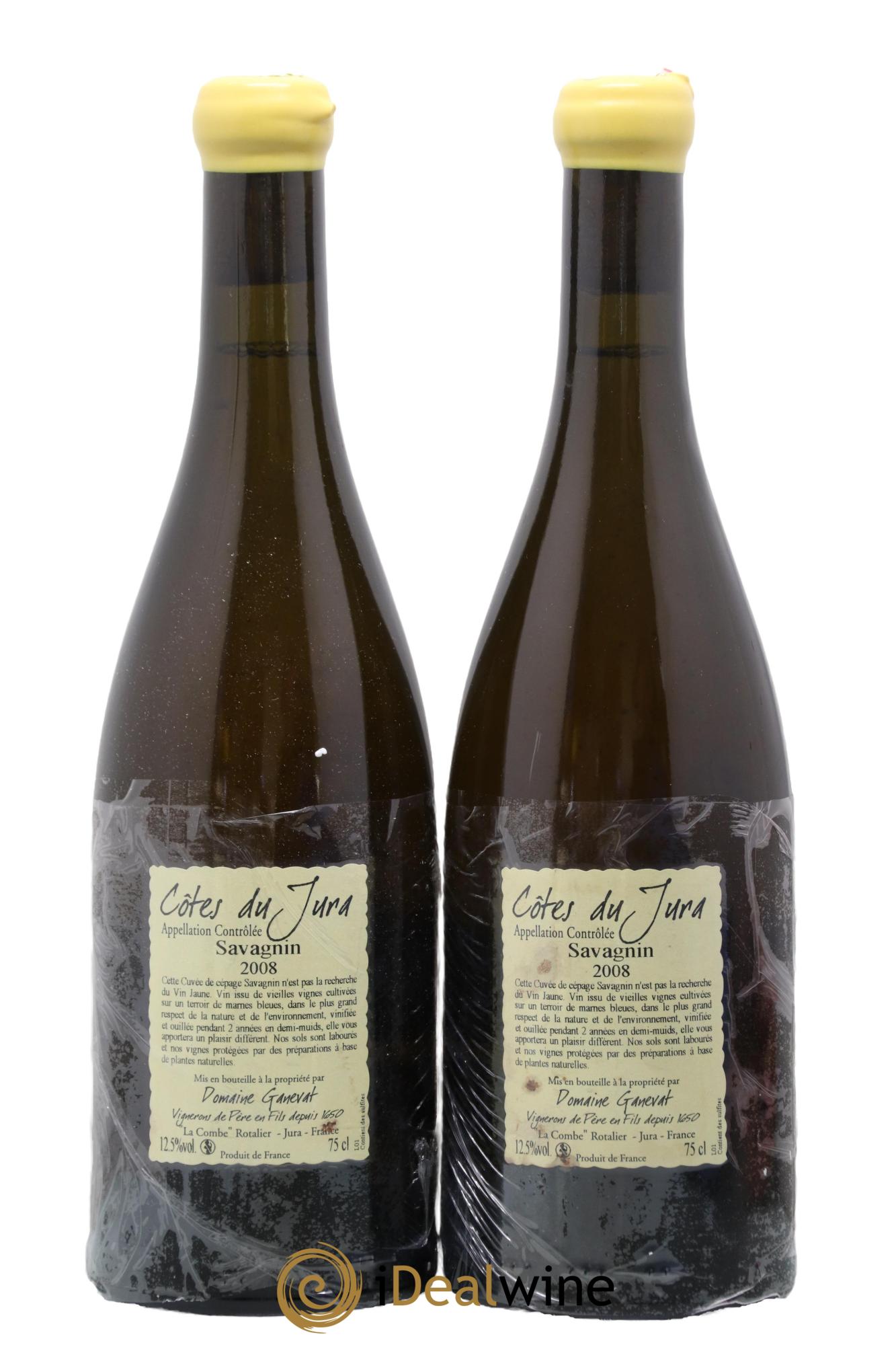 Côtes du Jura Les Chalasses Marnes Bleues Jean-François Ganevat (Domaine) 2008 - Lot de 2 bouteilles - 1