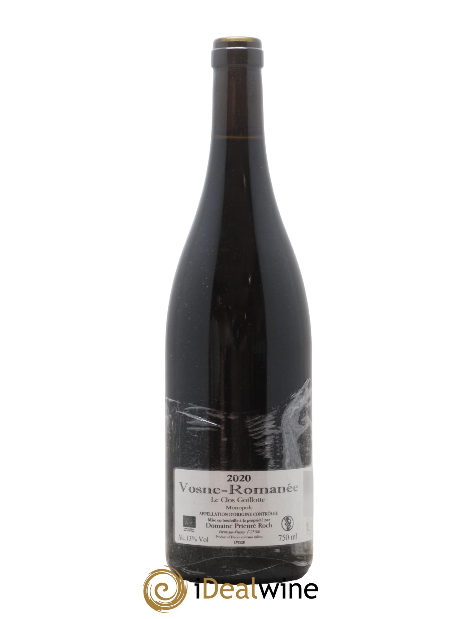 Vosne-Romanée Le Clos Goillotte Prieuré Roch 2020 - Lot de 1 bouteille - 1