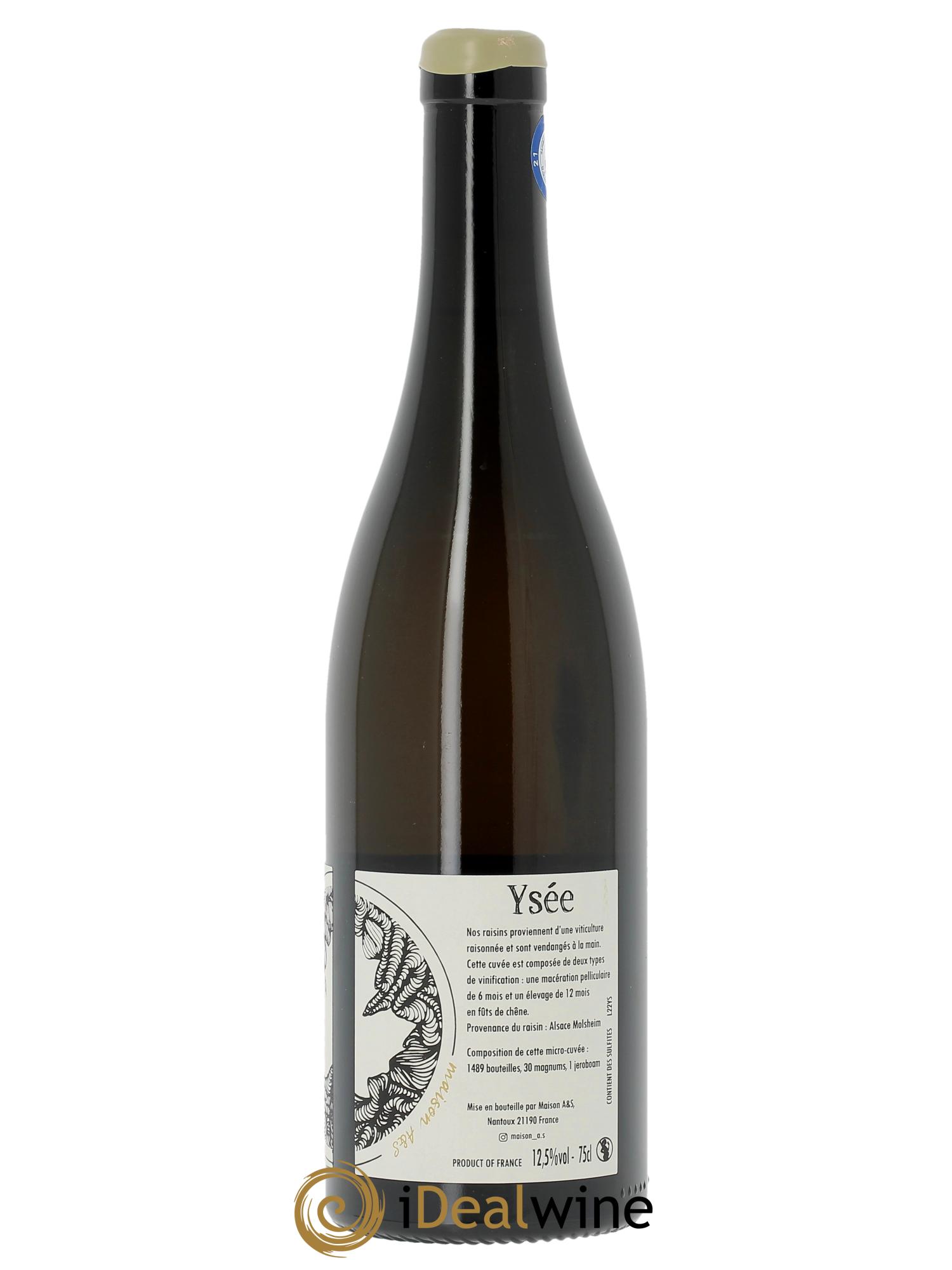 Vin de France Ysée Maison A&S 2022 - Lot de 1 bouteille - 1