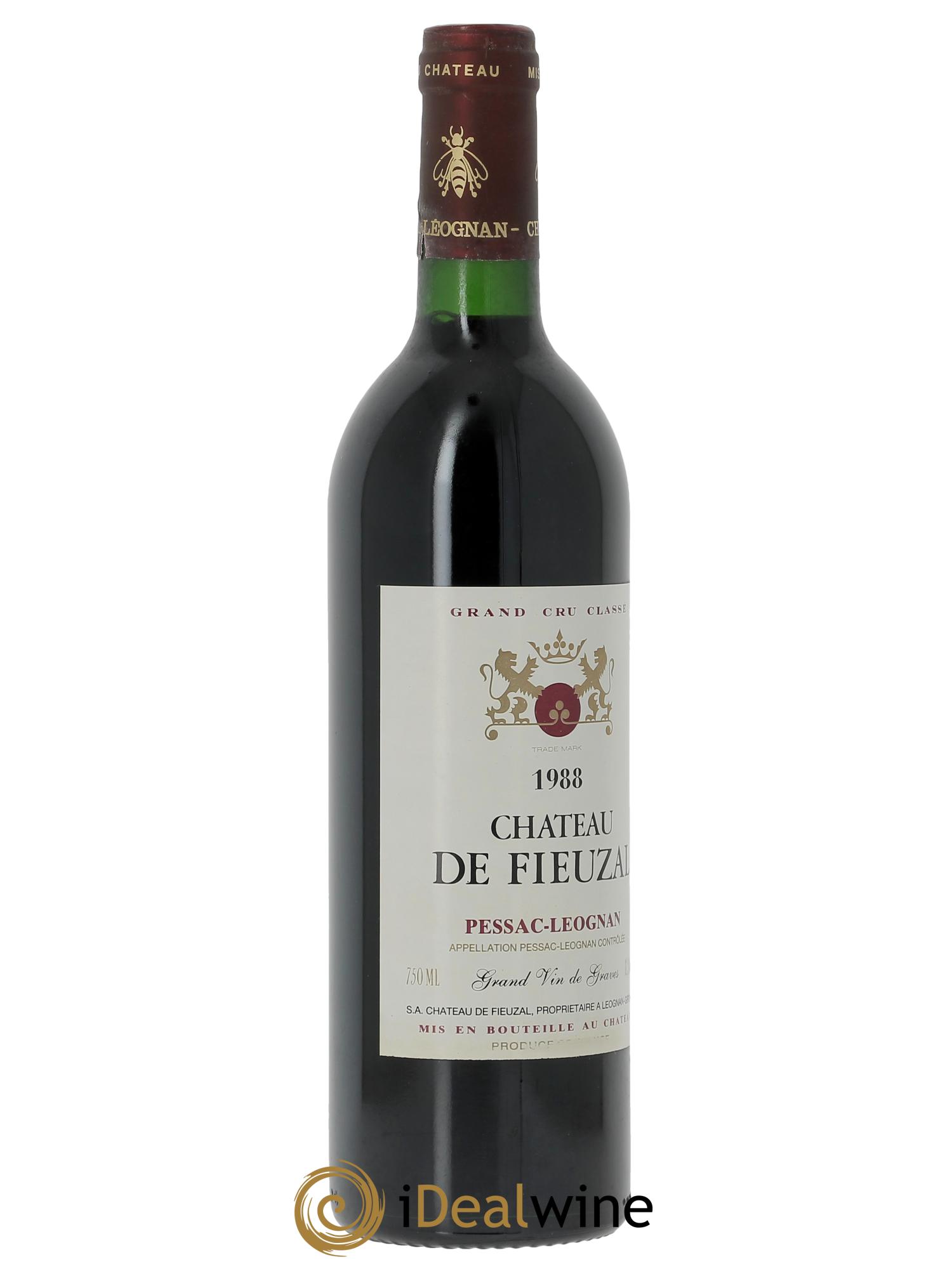 Château de Fieuzal Cru Classé de Graves 1988 - Lot de 1 bouteille - 2