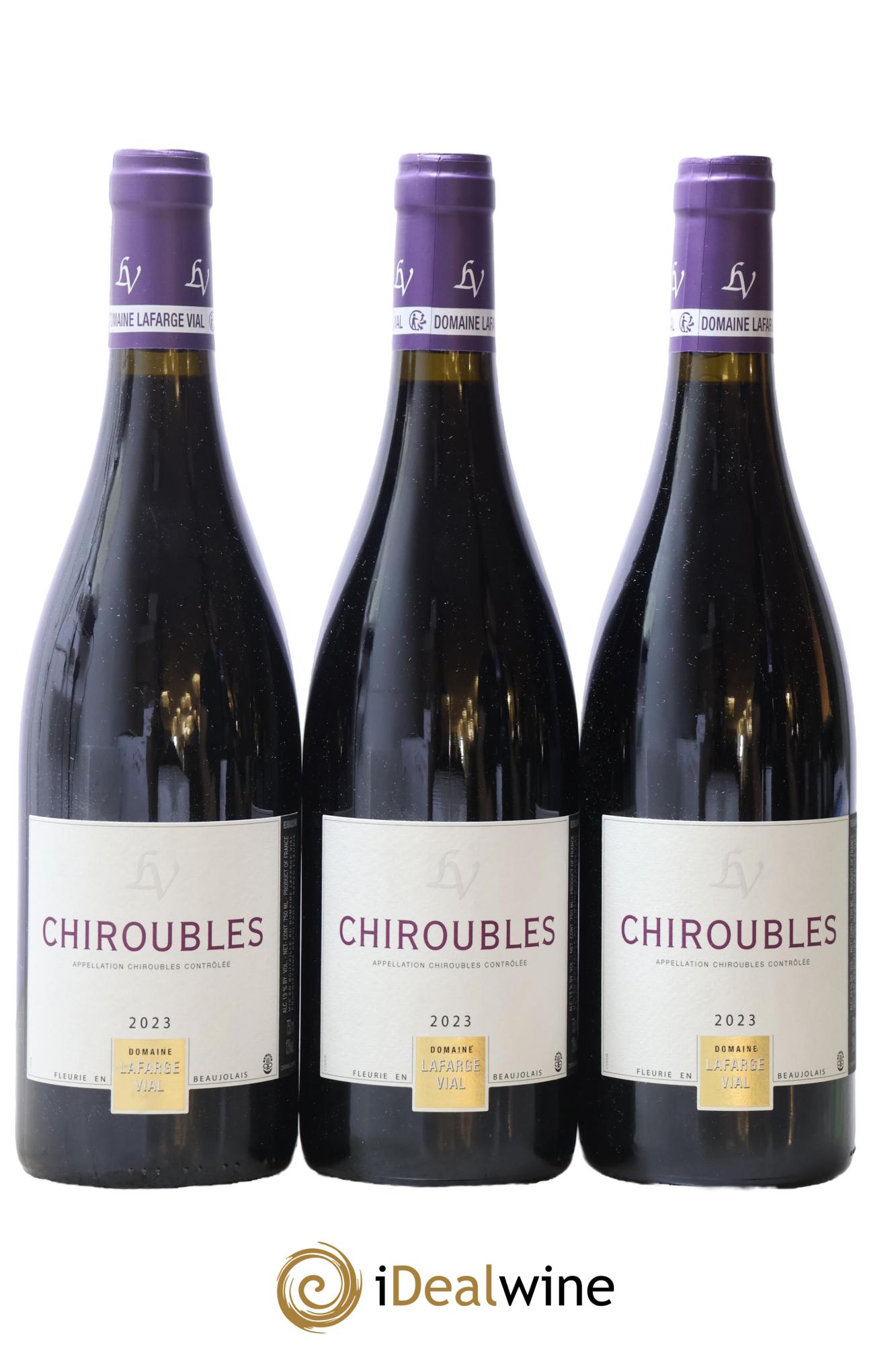 Chiroubles Lafarge Vial 2023 - Lot de 3 bouteilles - 0
