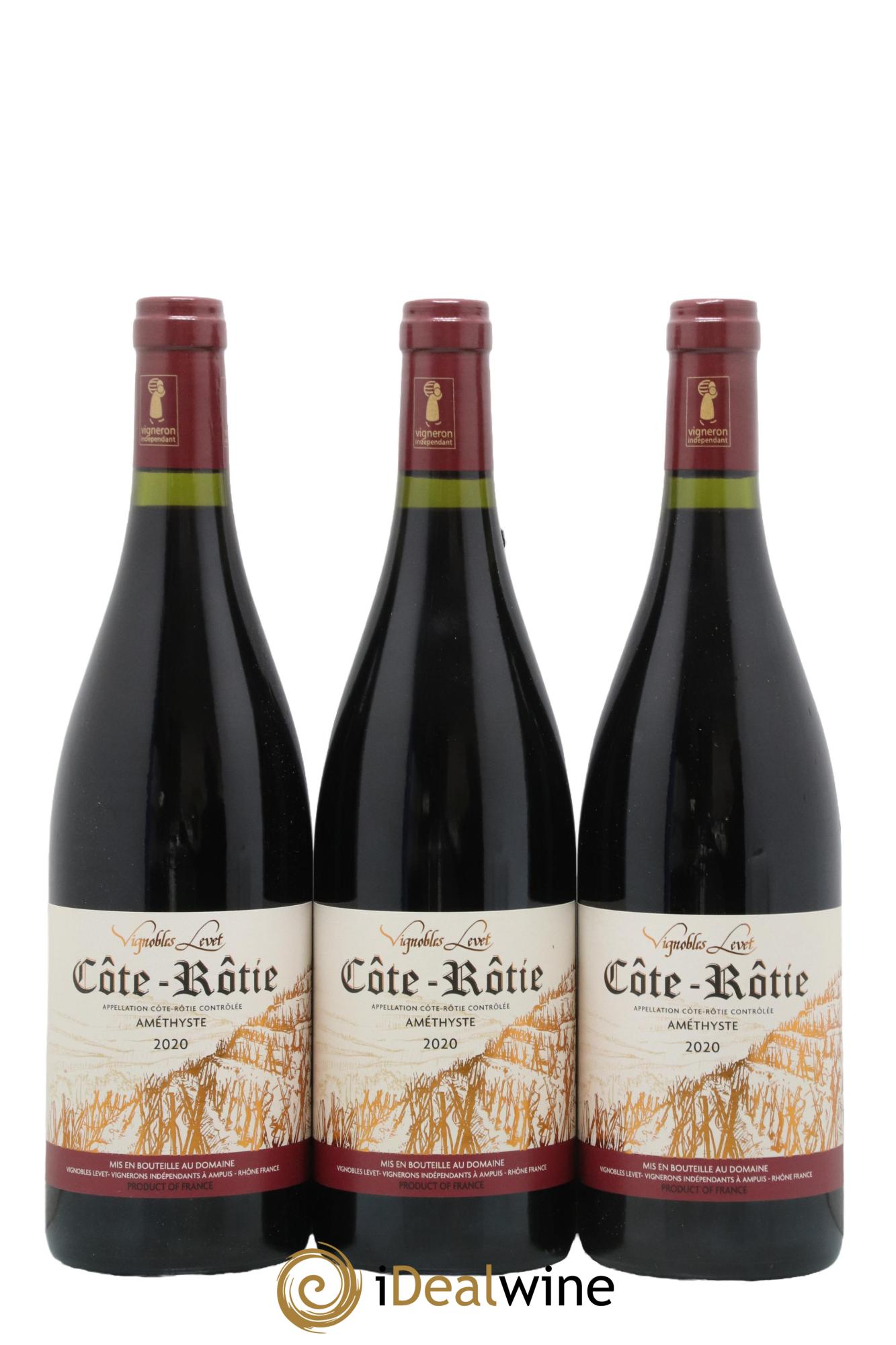 Côte-Rôtie Améthyste Vignobles Levet 2020 - Lot de 3 bouteilles - 0