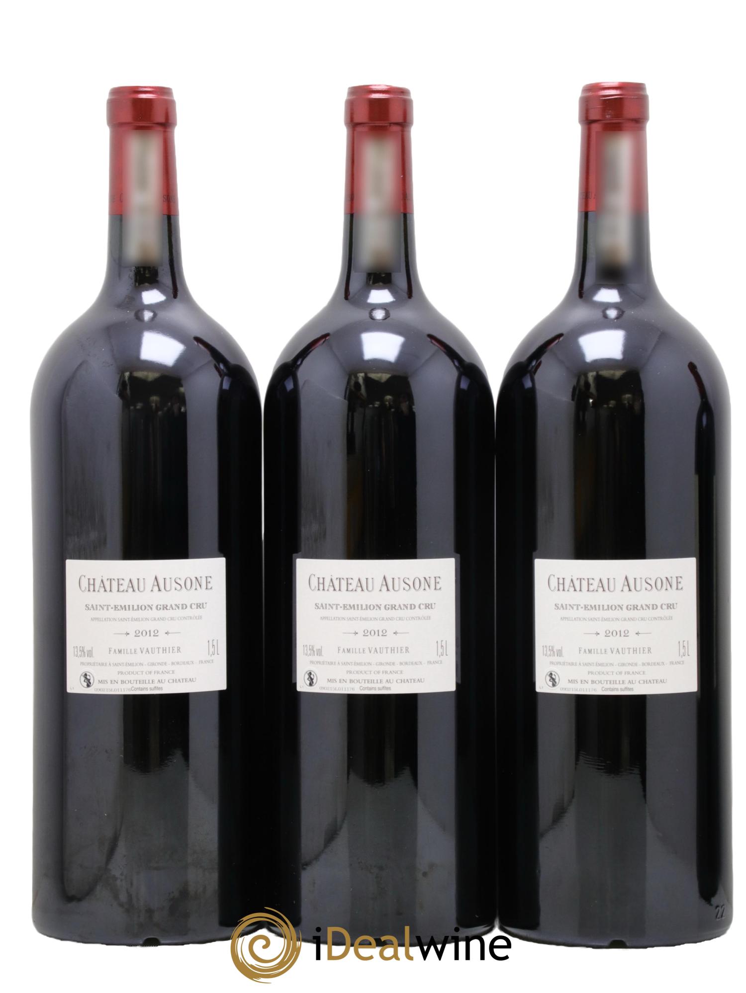 Château Ausone 1er Grand Cru Classé A  2012 - Posten von 3 Magnum - 1