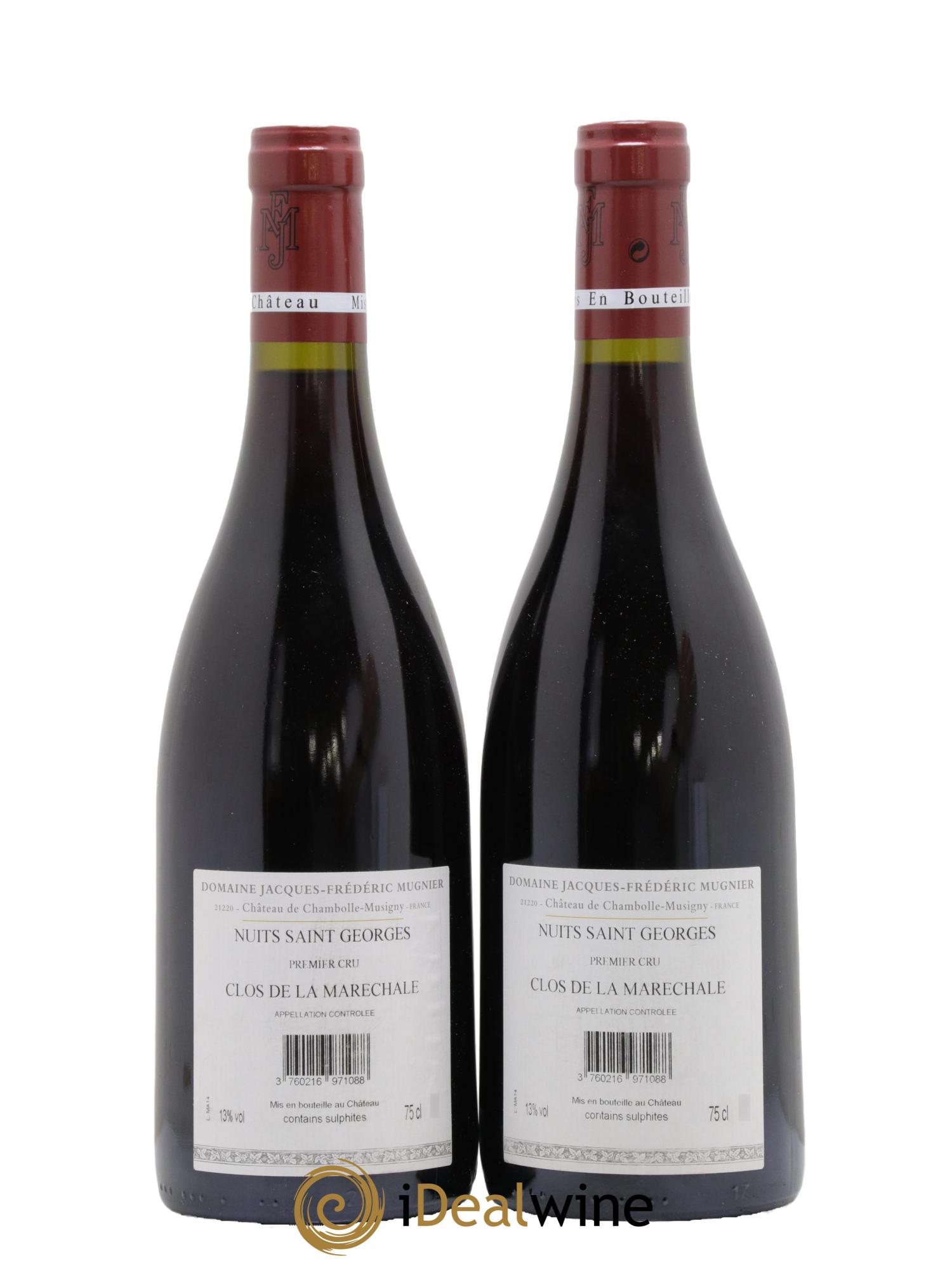 Nuits-Saint-Georges 1er Cru Clos de La Maréchale Jacques-Frédéric Mugnier 2014 - Posten von 2 Flaschen - 1