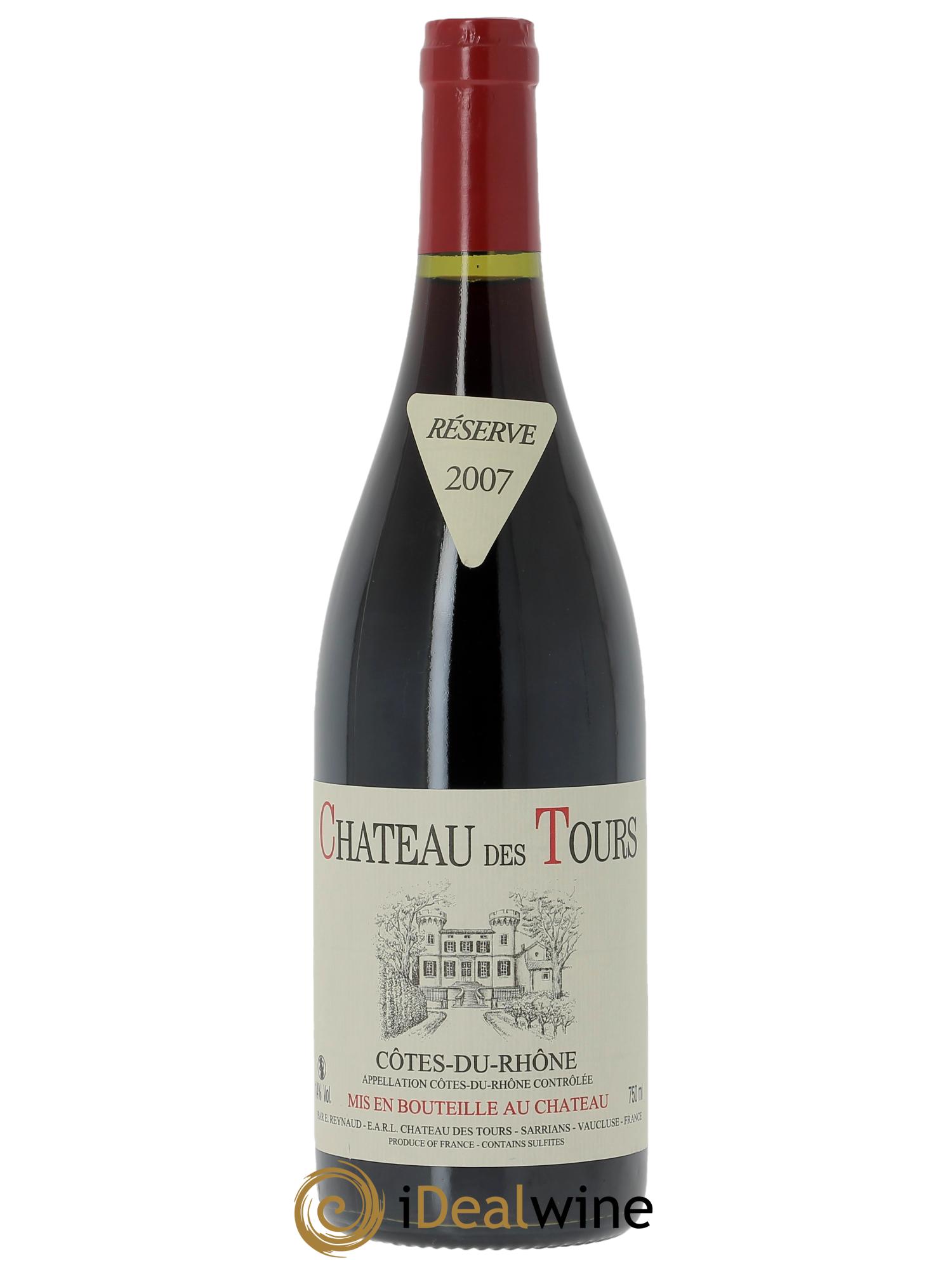 Côtes-du-Rhône Château des Tours Emmanuel Reynaud 2007 - Lot de 1 bouteille - 0