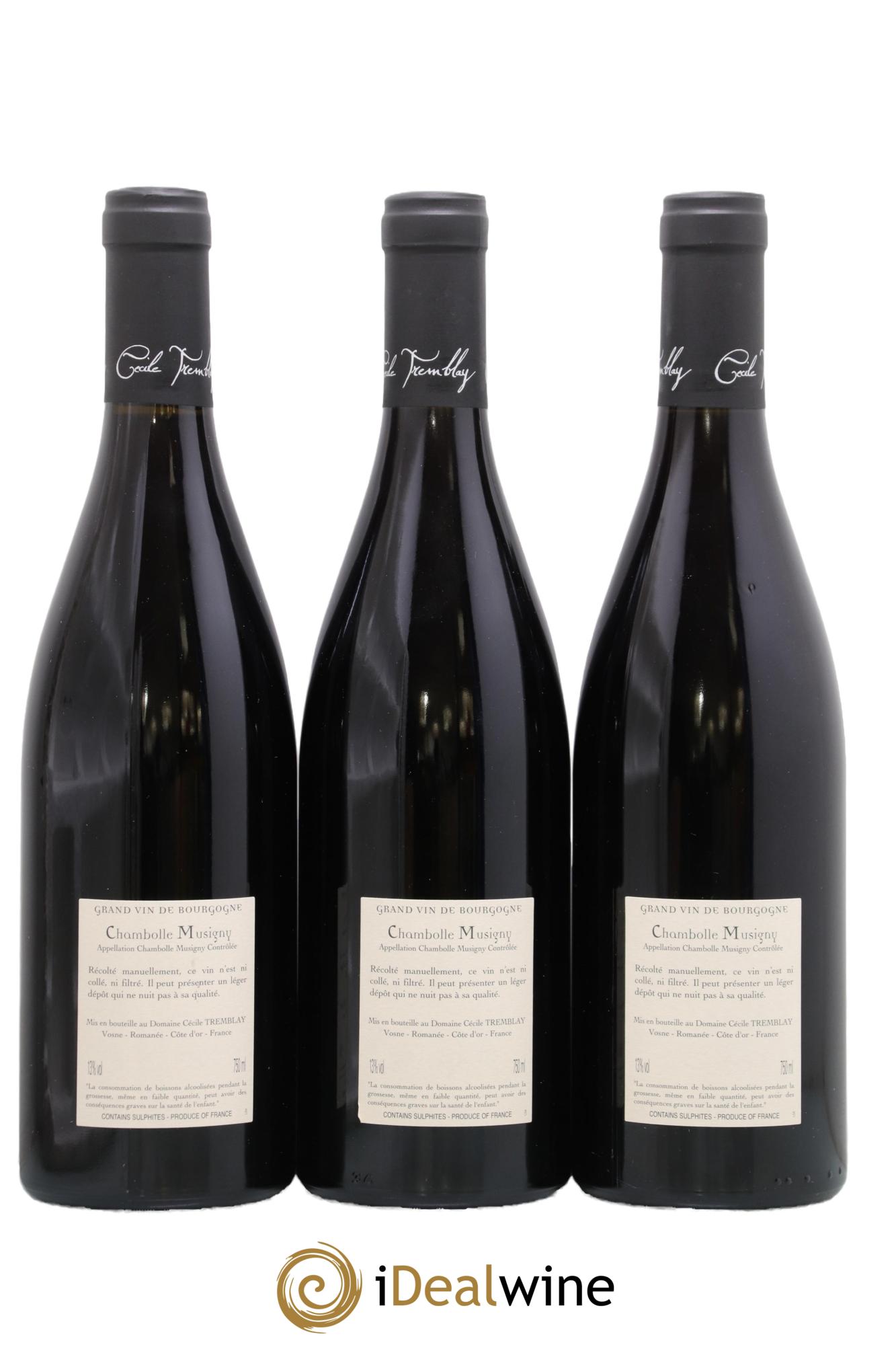 Chambolle-Musigny Les Cabottes Cécile Tremblay 2021 - Lot de 3 bouteilles - 1
