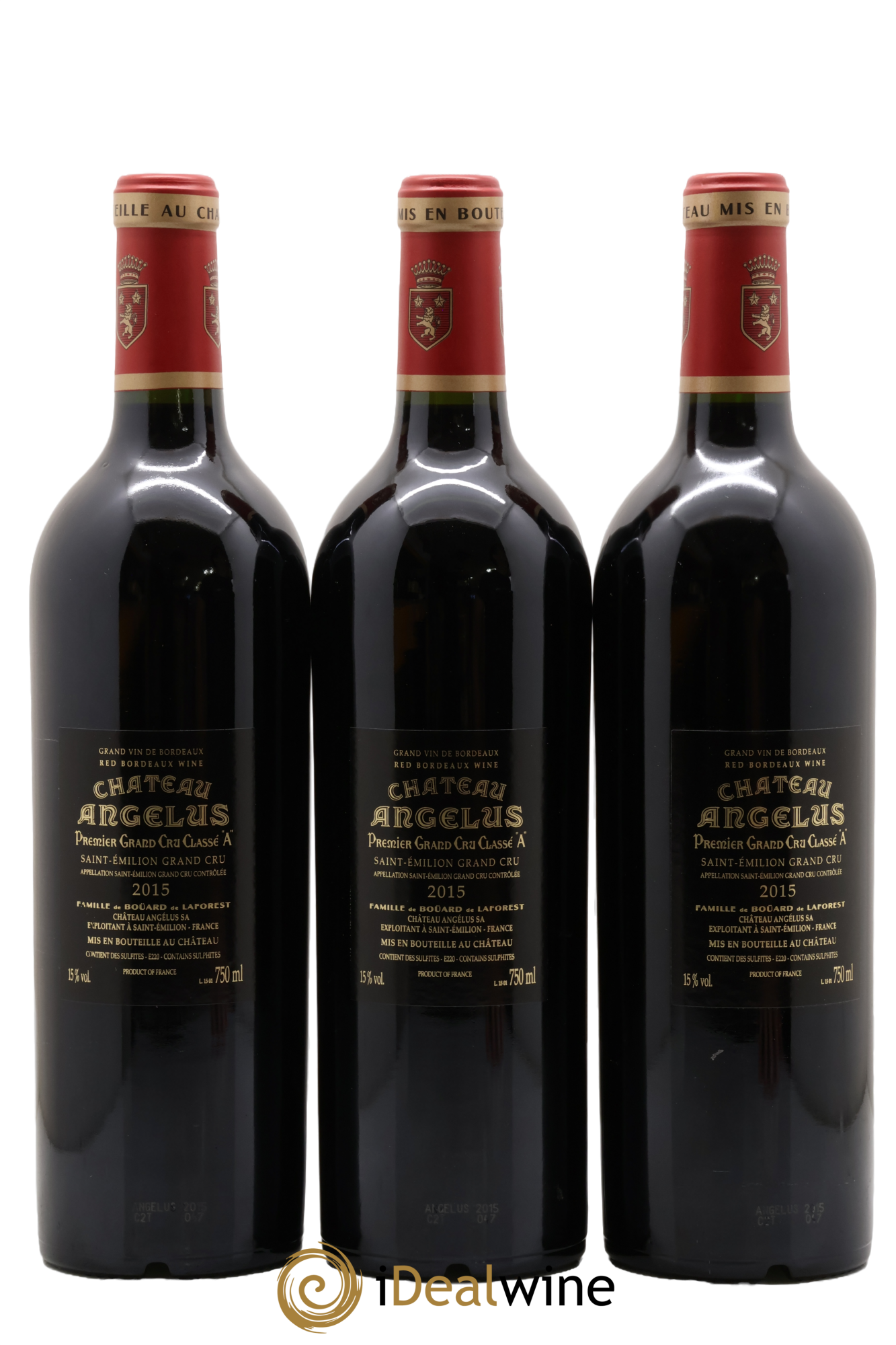 Château Angélus 1er Grand Cru Classé A 2015 - Posten von 12 Flaschen - 6
