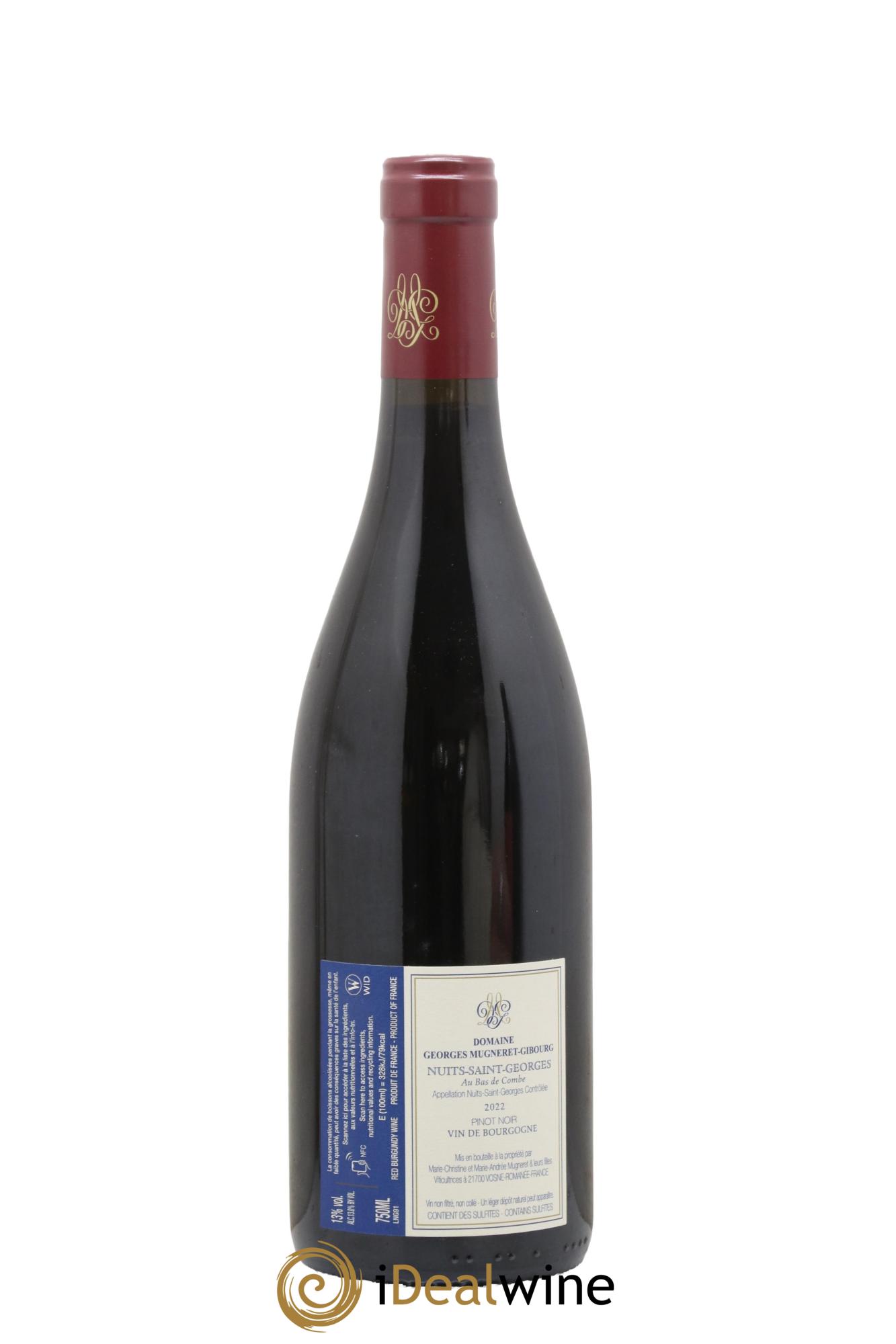 Nuits-Saint-Georges Au Bas de Combe Mugneret-Gibourg (Domaine)  2022 - Lotto di 1 bottiglia - 1