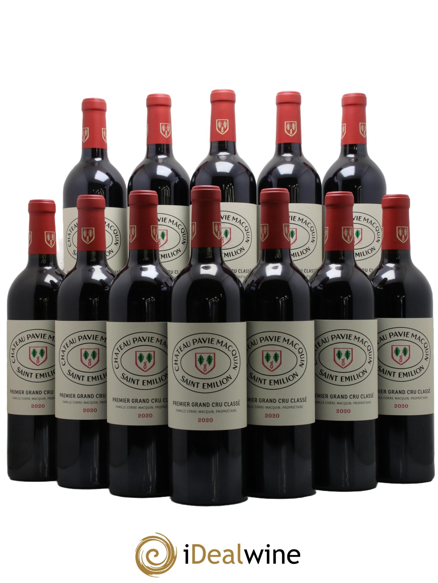 Château Pavie Macquin 1er Grand Cru Classé B 2020 - Lotto di 12 bottiglie - 0