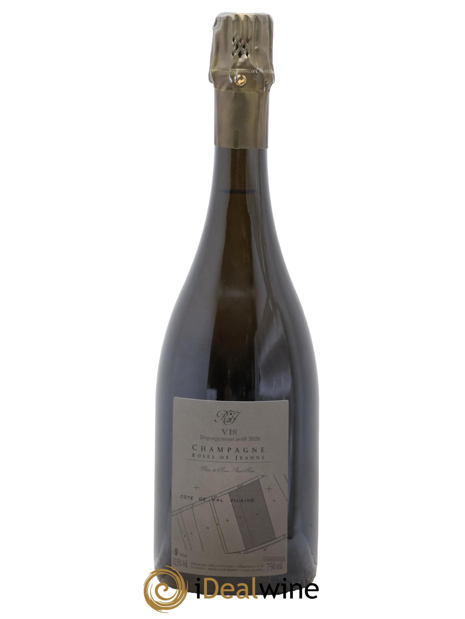 Roses de Jeanne Côte de Val Vilaine Blanc de Noirs Cédric Bouchard 2018 - Lot of 1 bottle - 1