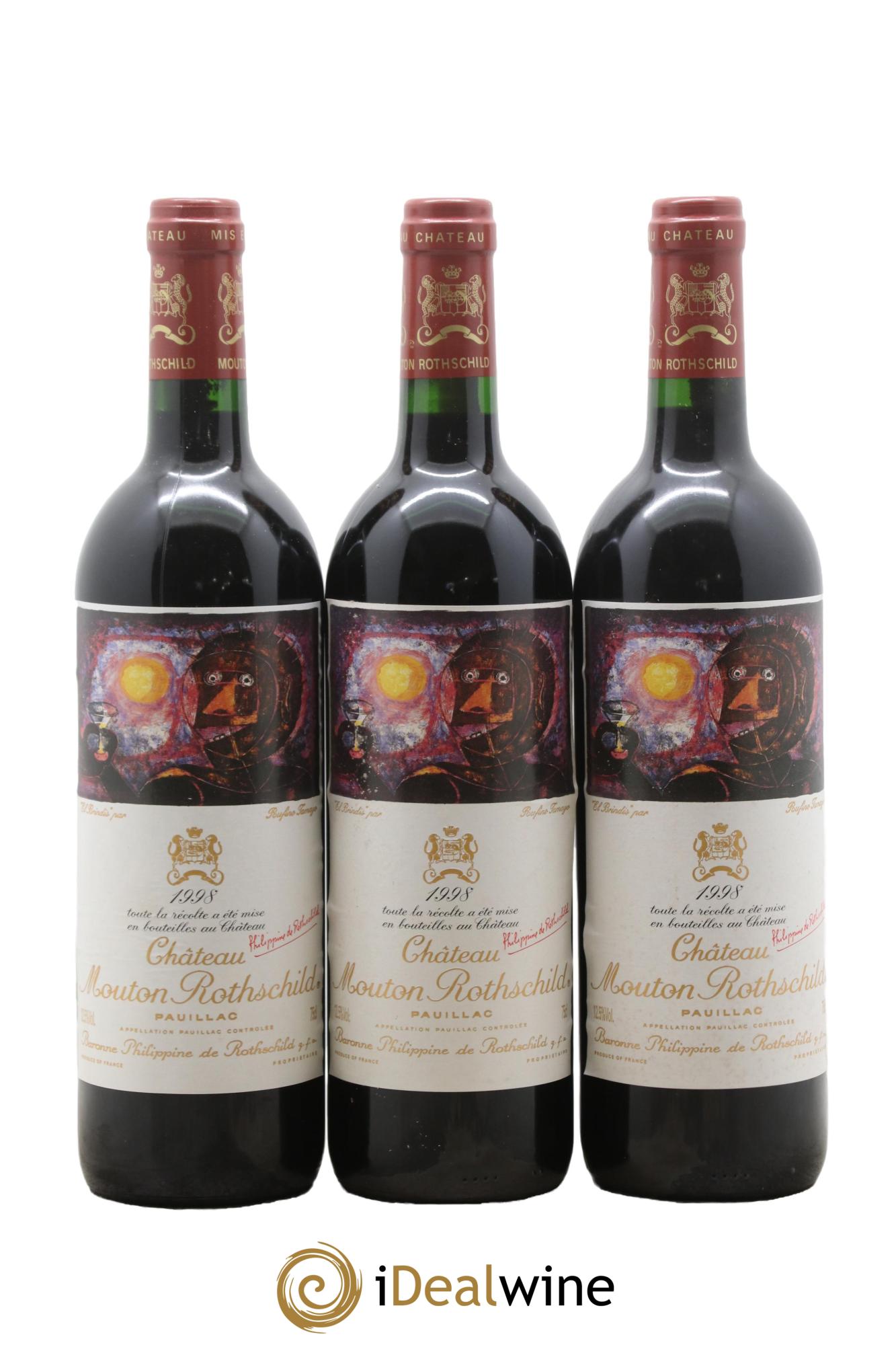 Château Mouton Rothschild 1er Grand Cru Classé 1998 - Posten von 6 Flaschen - 3