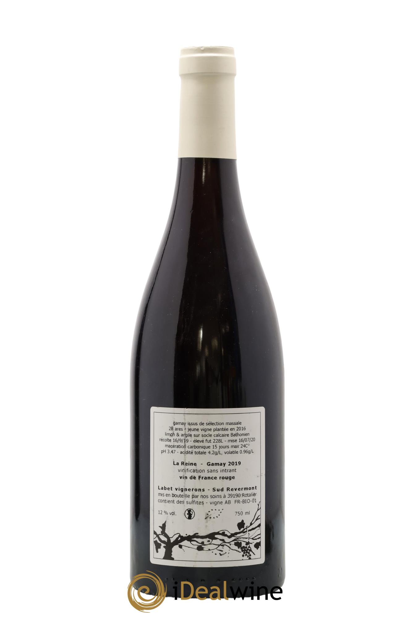 Vin de France Gamay La Reine Labet (Domaine) 2019 - Lotto di 1 bottiglia - 1