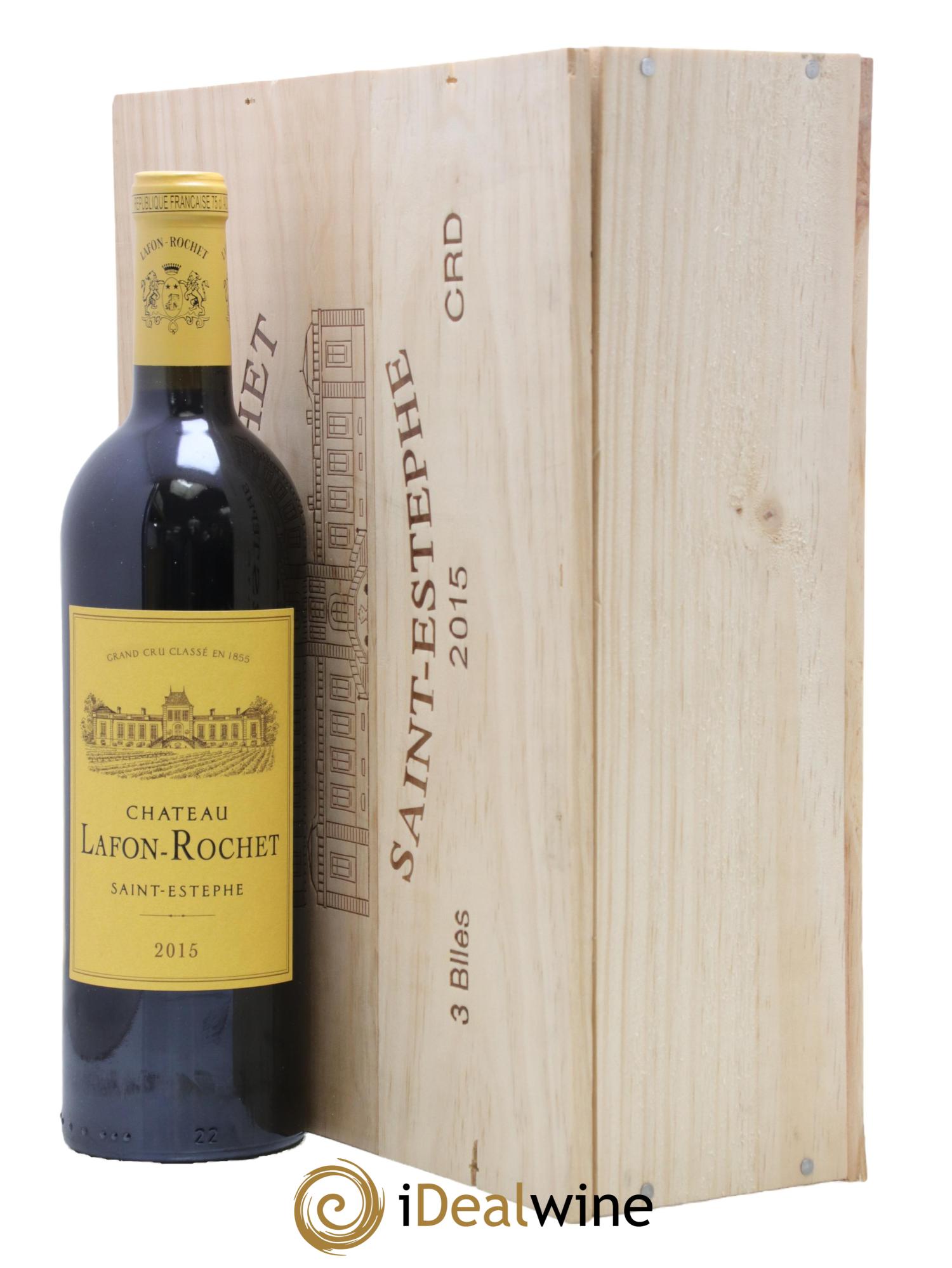 Château Lafon Rochet 4ème Grand Cru Classé 2015 - Lot of 3 bottles - 1