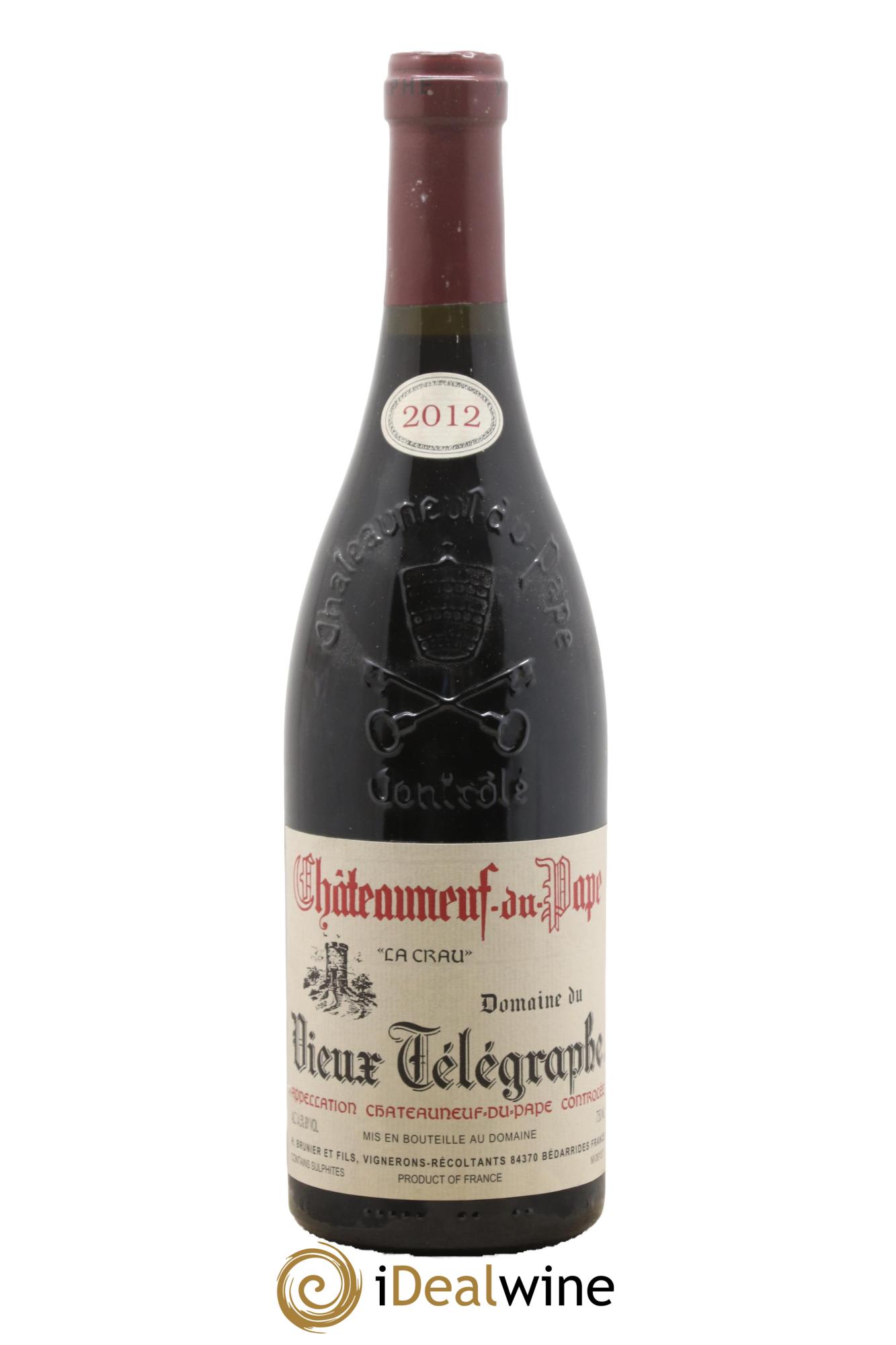 Châteauneuf-du-Pape Vieux Télégraphe (Domaine du) Vignobles Brunier 2012 - Lotto di 1 bottiglia - 0