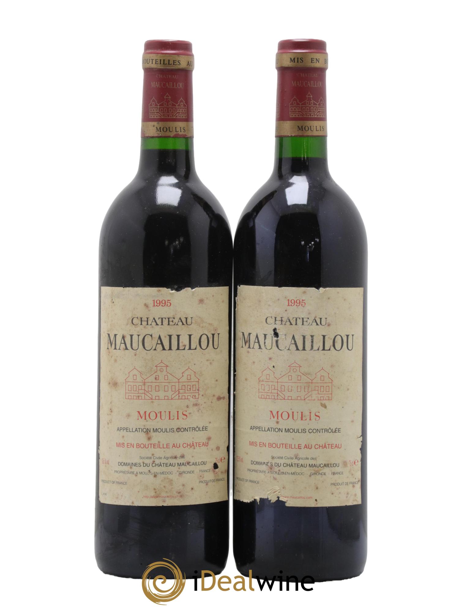 Château Maucaillou 1995 - Lot de 2 bouteilles - 0