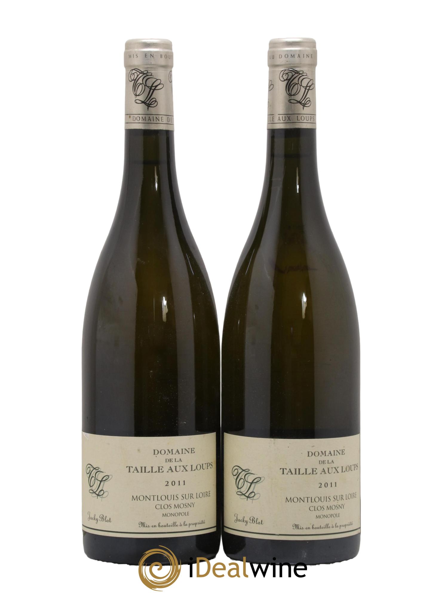 Montlouis-sur-Loire Clos de Mosny La Taille aux Loups - Jacky Blot 2011 - Lot de 2 bouteilles - 0