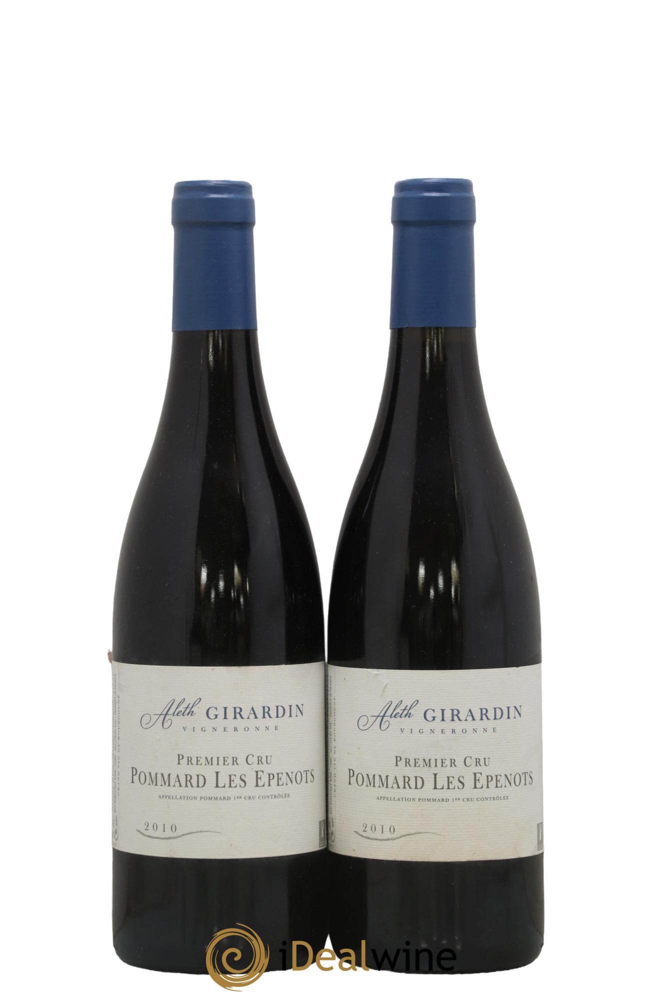 Pommard 1er Cru Les Epenots Aleth Girardin 2010 - Lot de 2 bouteilles - 0