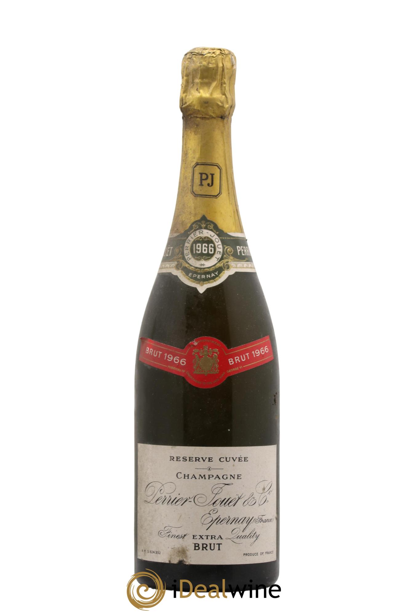 Champagne Brut Epernay Perrier Jouet 1966 - Lot de 1 bouteille - 0