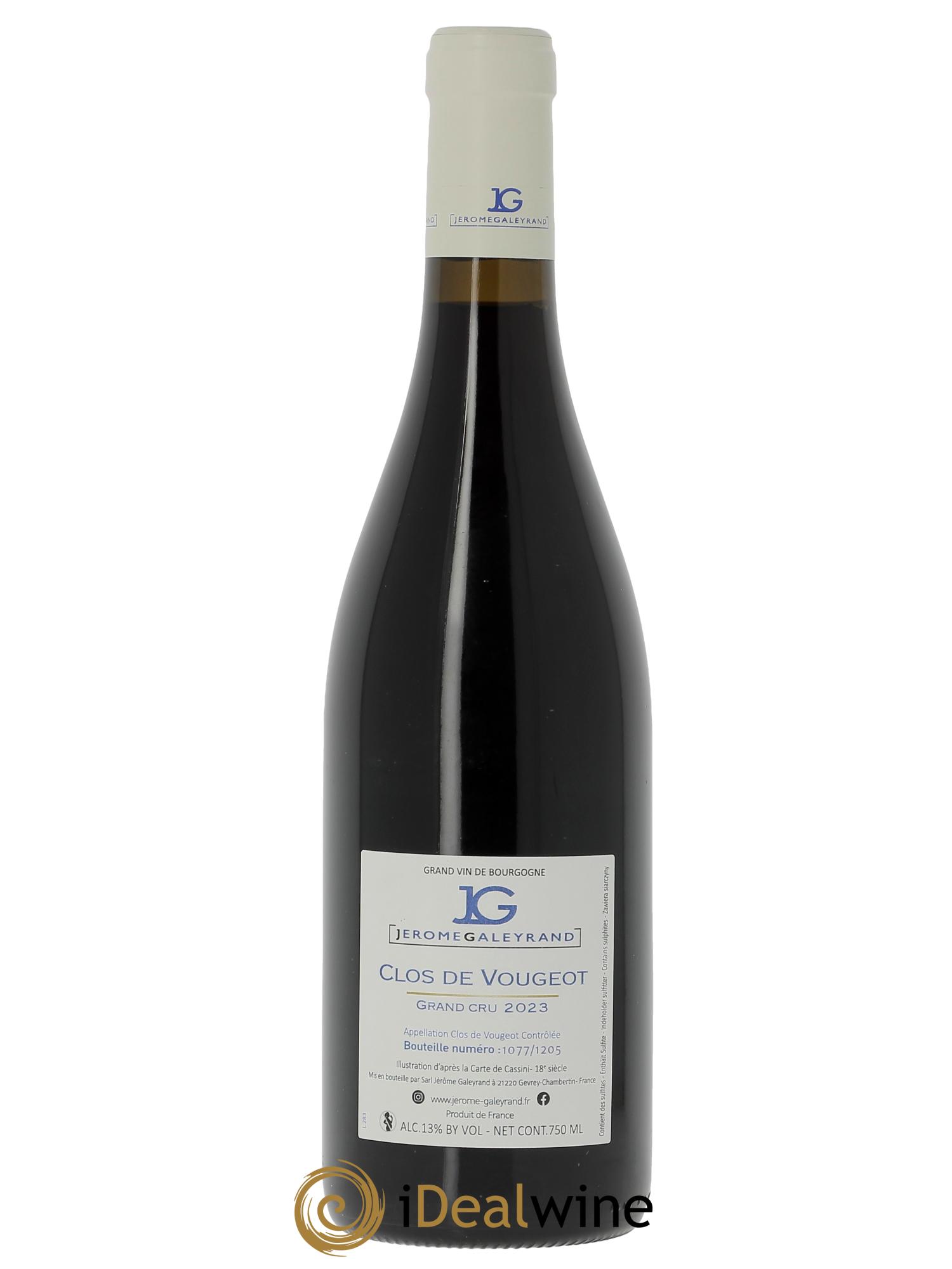 Clos de Vougeot Jérôme Galeyrand 2023 - Lot de 1 bouteille - 1