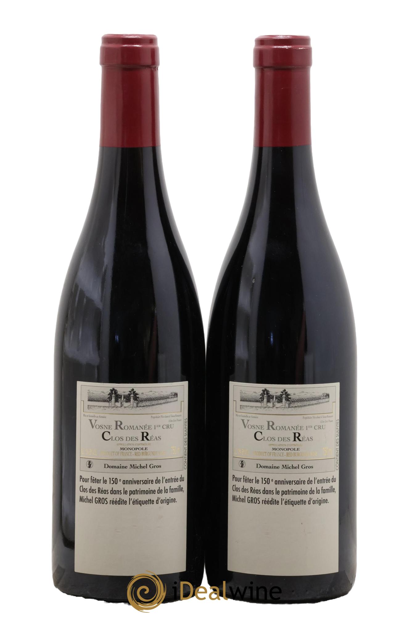 Vosne-Romanée 1er Cru Clos des Réas Michel Gros 2009 - Lot of 2 bottles - 1