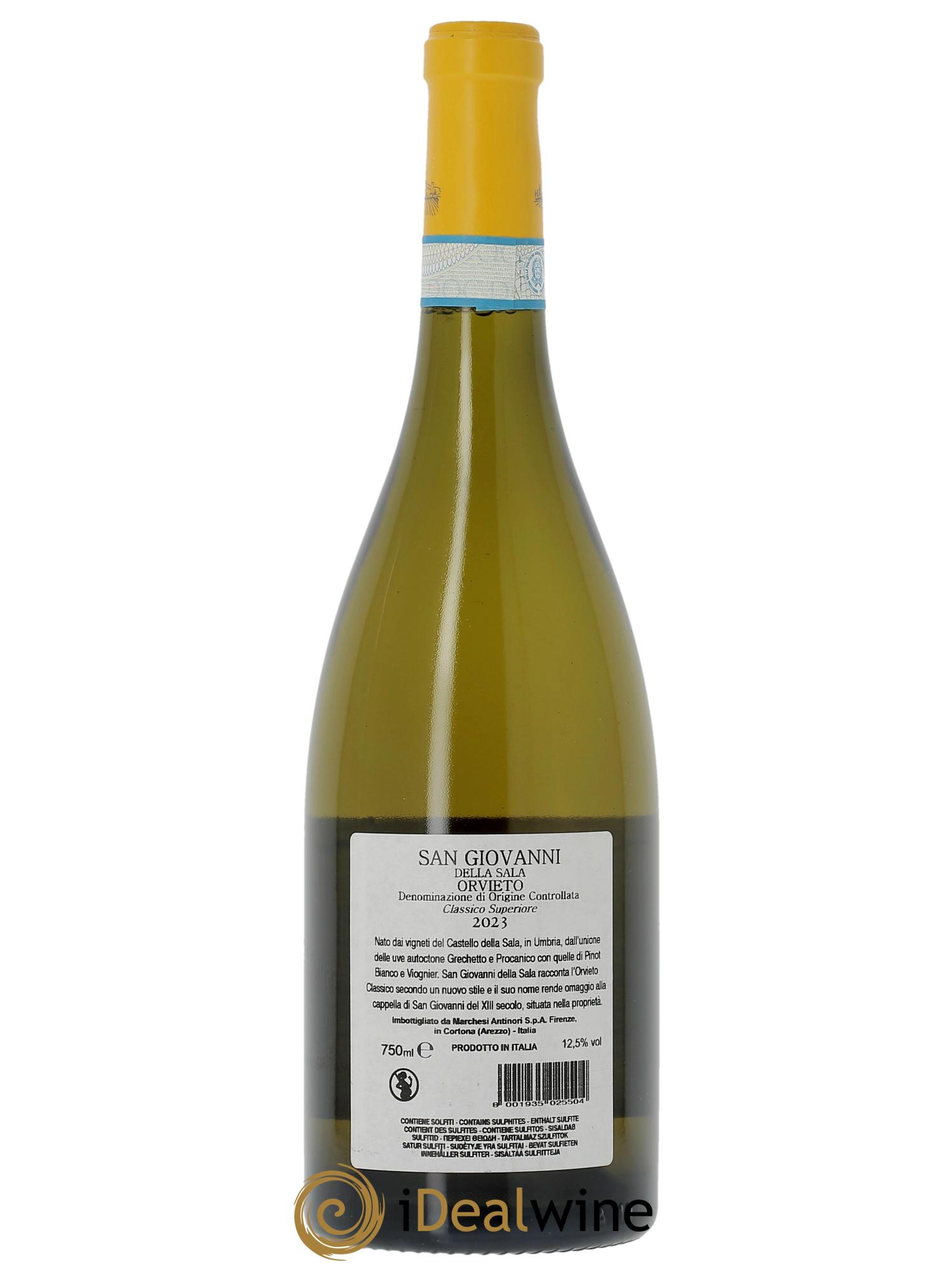 Orvieto DOC San Giovanni Della Sala Classico Superiore Castello della Sala - Marchesi Antinori 2023 - Lot de 1 bouteille - 1