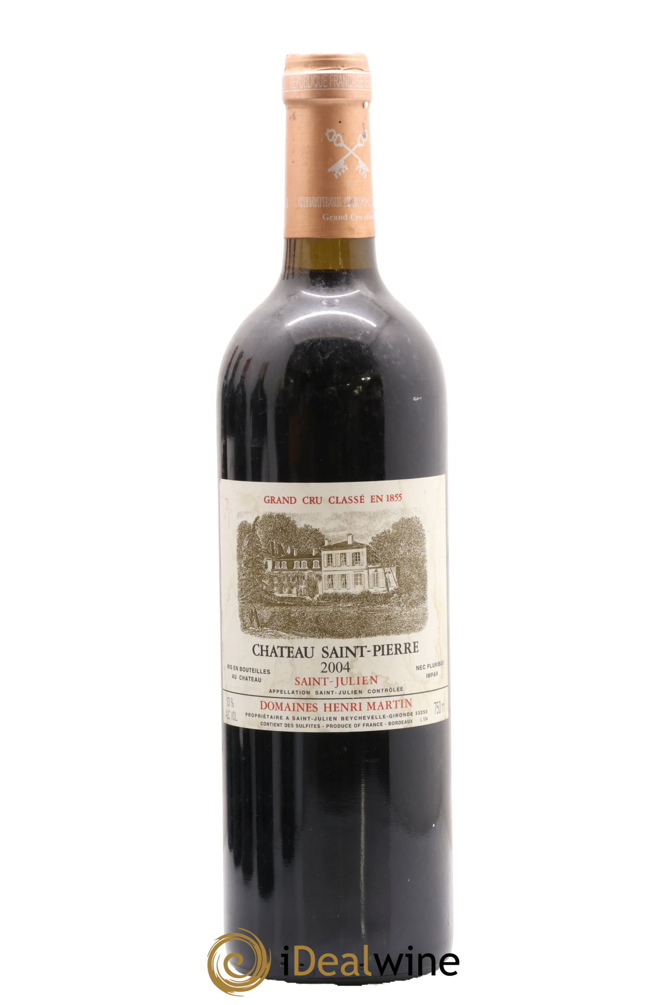 Château Saint-Pierre 4ème Grand Cru Classé 2004 - Lotto di 1 bottiglia - 0