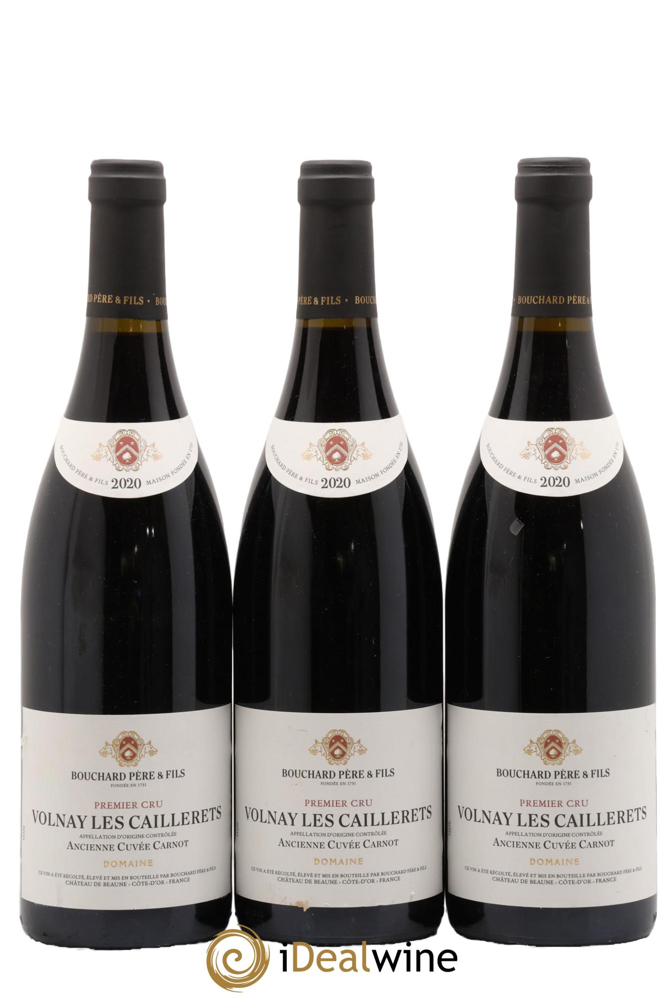 Volnay 1er Cru Caillerets - Ancienne Cuvée Carnot Bouchard Père & Fils 2020 - Lot de 3 bouteilles - 0